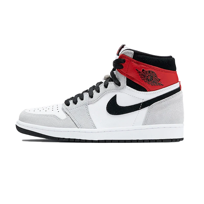 NIKE ナイキ AIR JORDAN 1 RETRO HIGH OG 'SMOKE GREY' エア ジョーダン ワン レトロ ハイ オージー "スモーク グレー" メンズ スニーカー WHITE/BLACK-LIGHT SMOKE GREY-VARSITY RED【海外展開 日本未入荷】