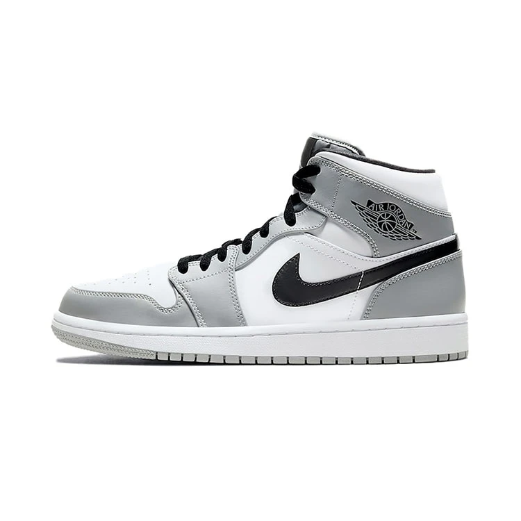 NIKE ナイキ AIR JORDAN 1 MID 'SMOKE GREY' エア ジョーダン ワン ミッド "スモーク グレー" メンズ レディース スニーカー LIGHT SMOKE GREY/BLACK-WHITE ライトスモークグレー/ブラック ホワイト【限定完売モデル】