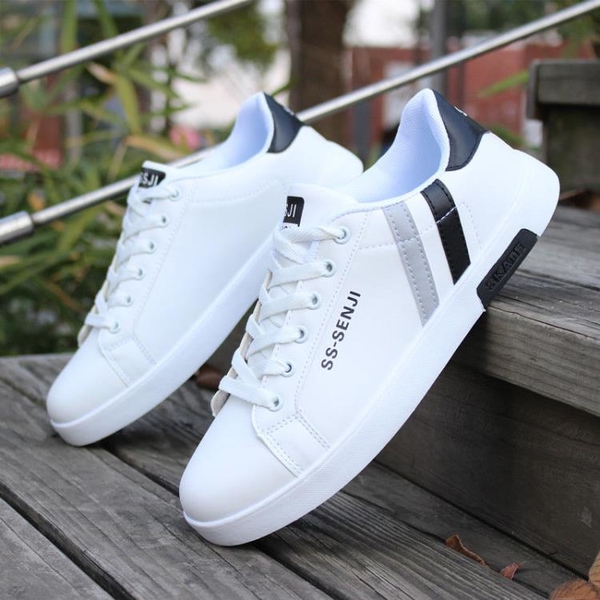 小白鞋男秋冬季韓版潮流運動休閑鞋子男士百搭白色學