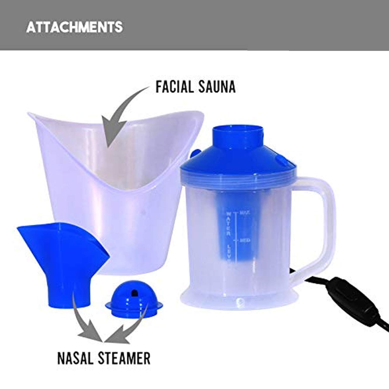 Stuti World 3 In 1 Steam Vaporizer Nose Steamer Cough Nozzle Inhaler