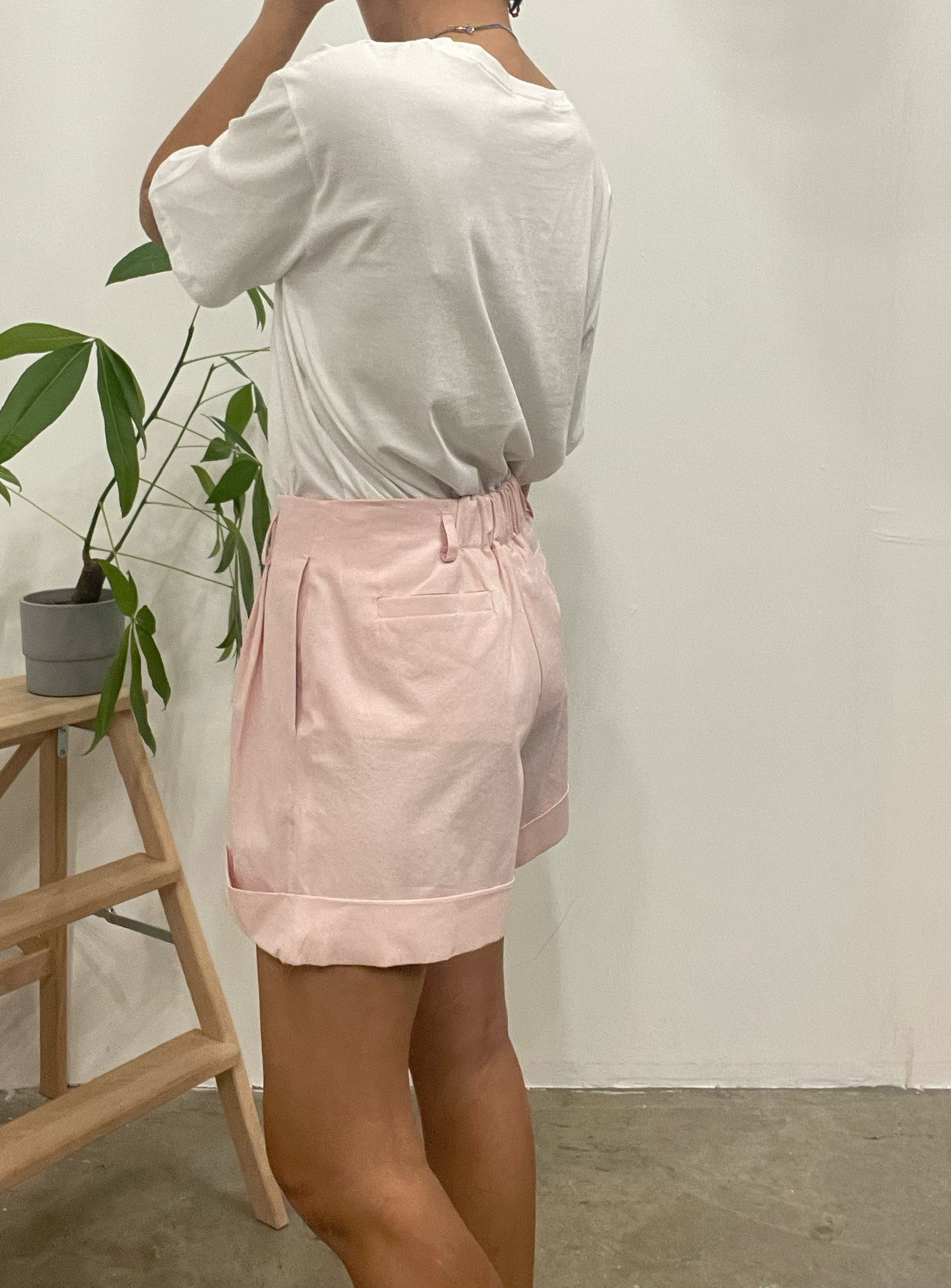 Lucca folded hem pocket shorts