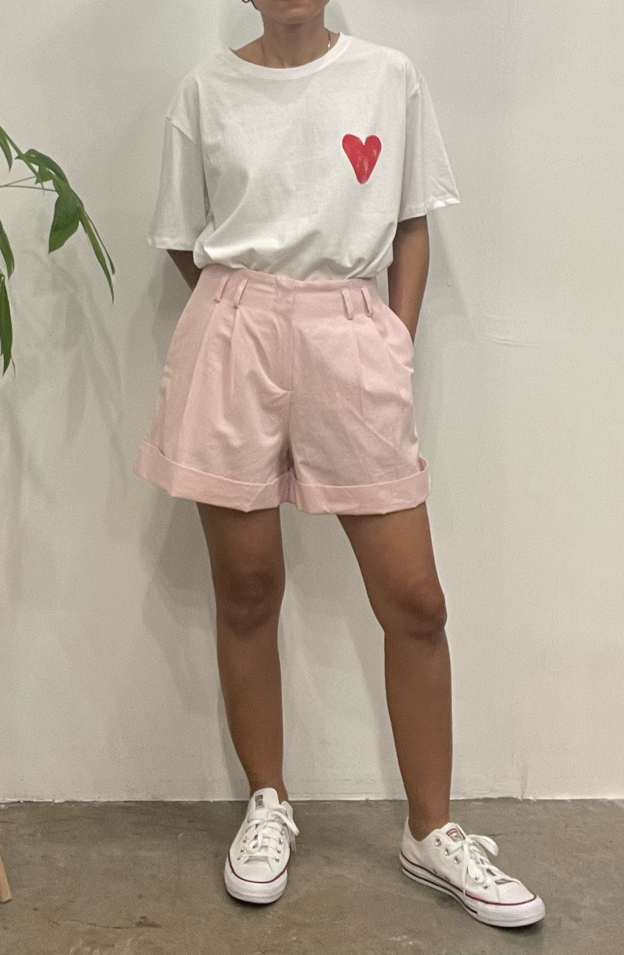 Lucca folded hem pocket shorts