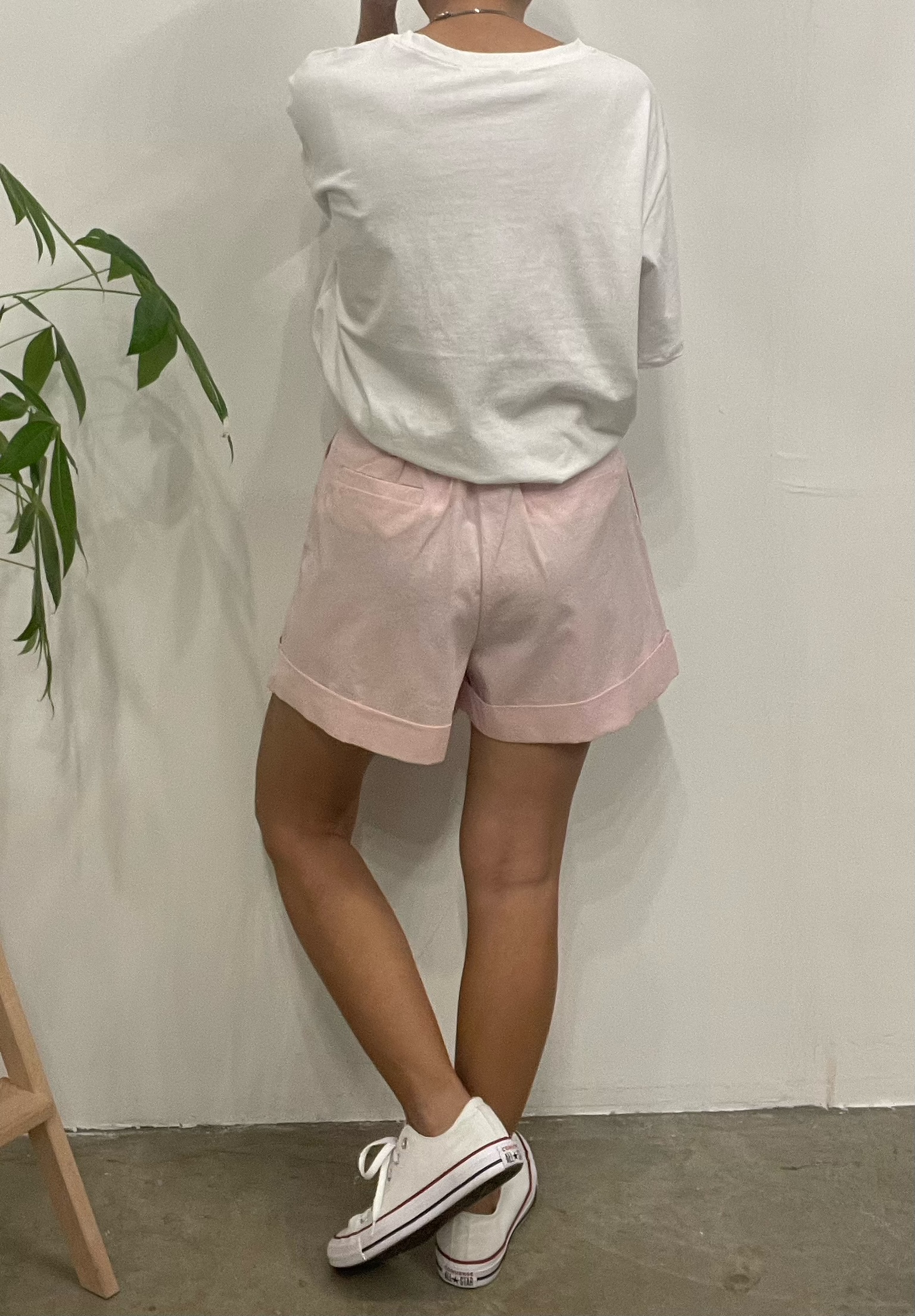 Lucca folded hem pocket shorts