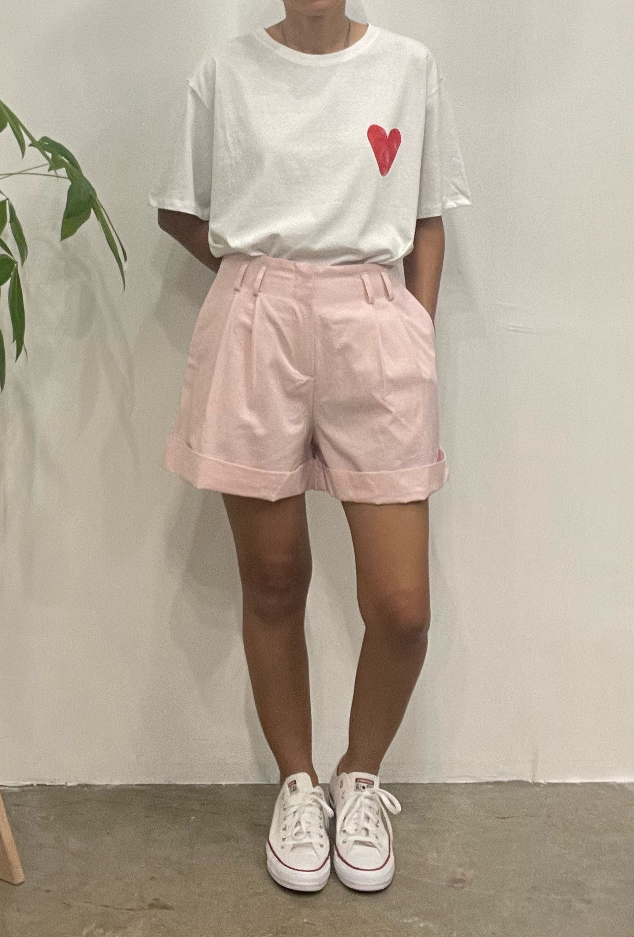 Lucca folded hem pocket shorts