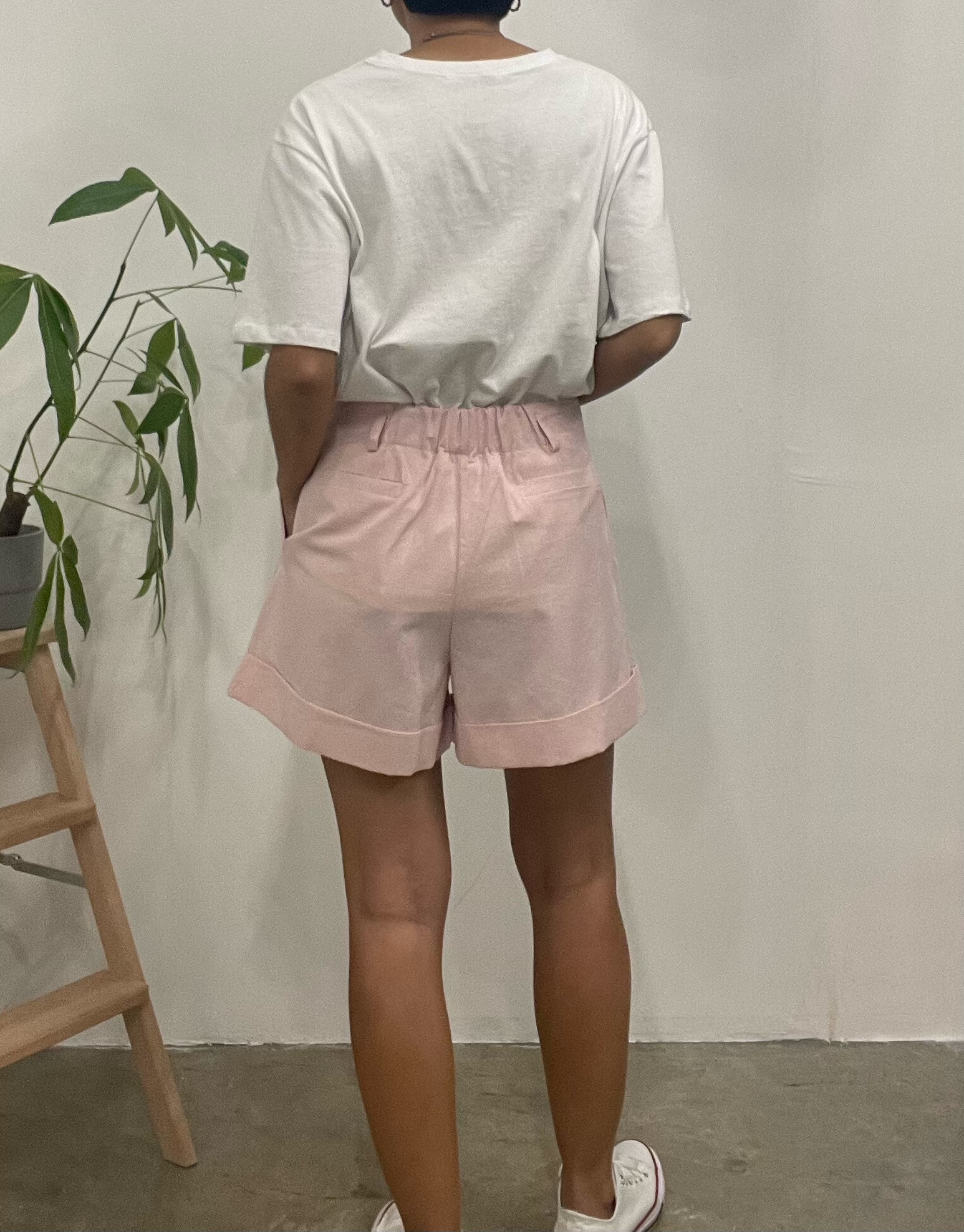 Lucca folded hem pocket shorts