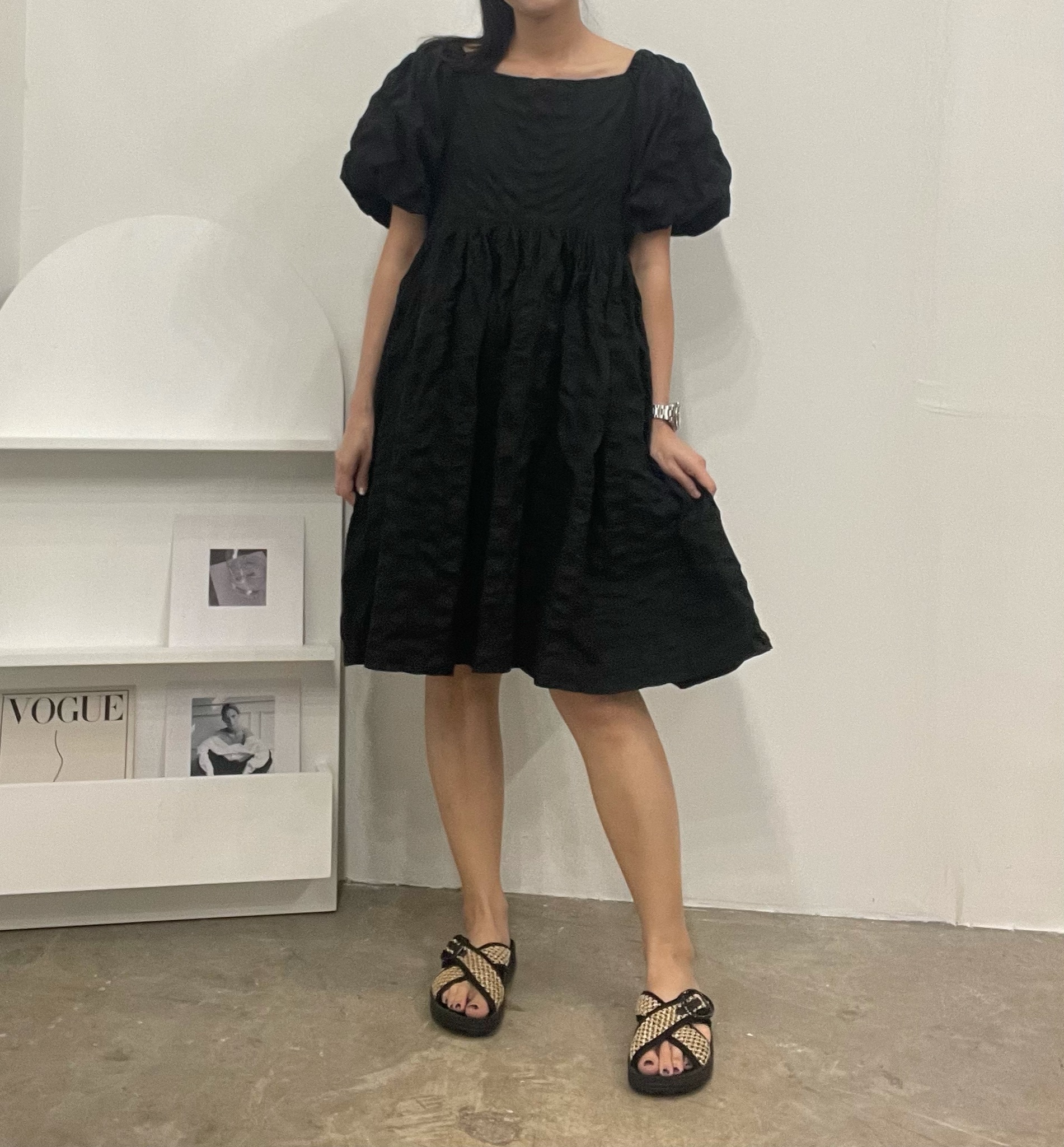 Bella two-ways textured dress