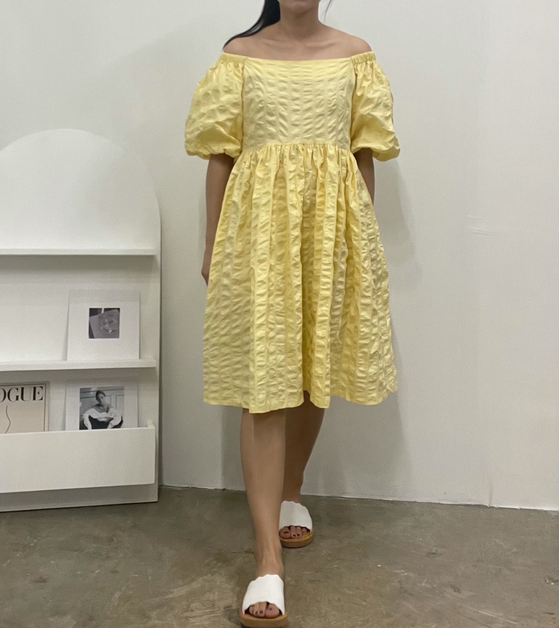 Bella two-ways textured dress