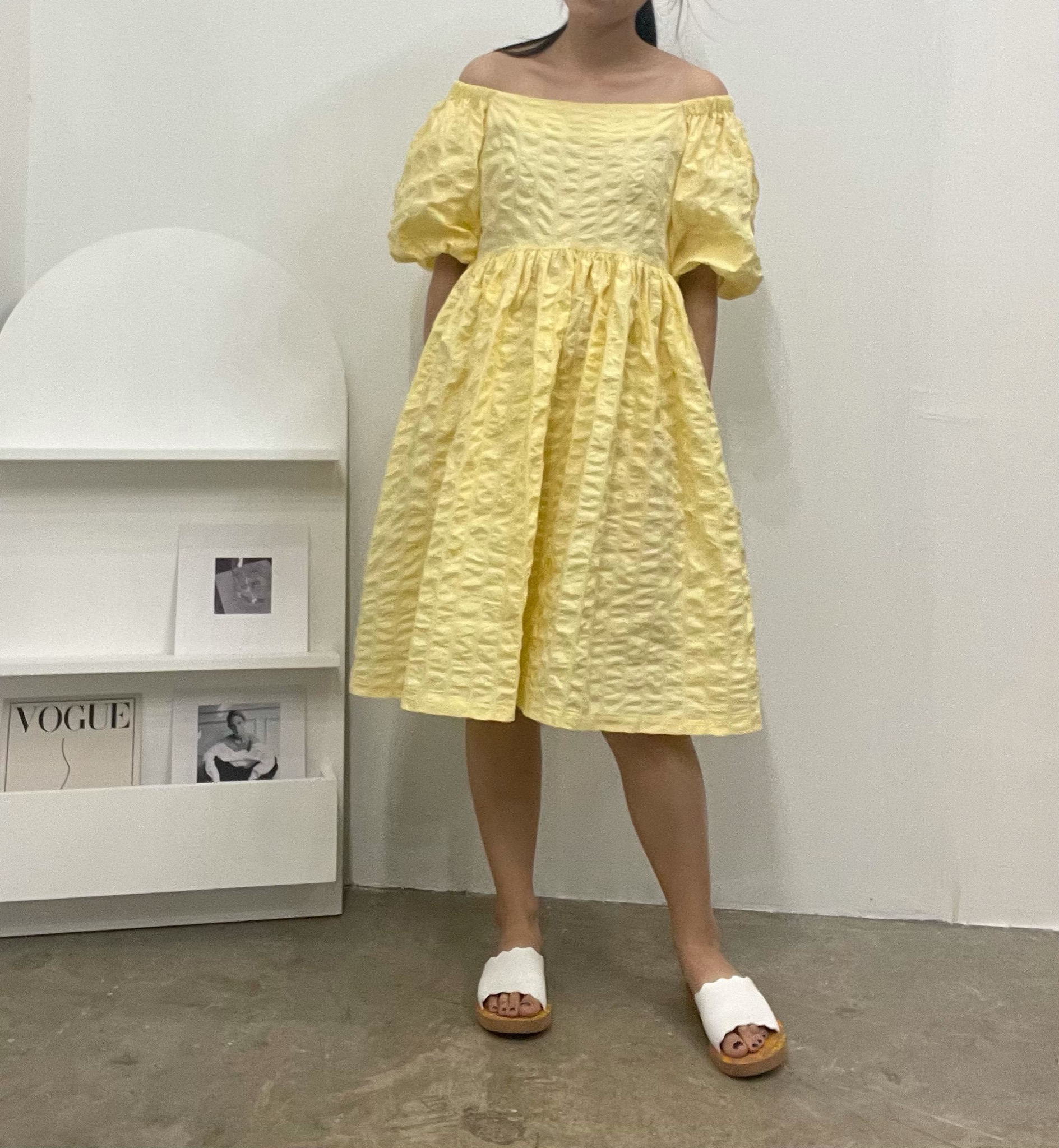 Bella two-ways textured dress