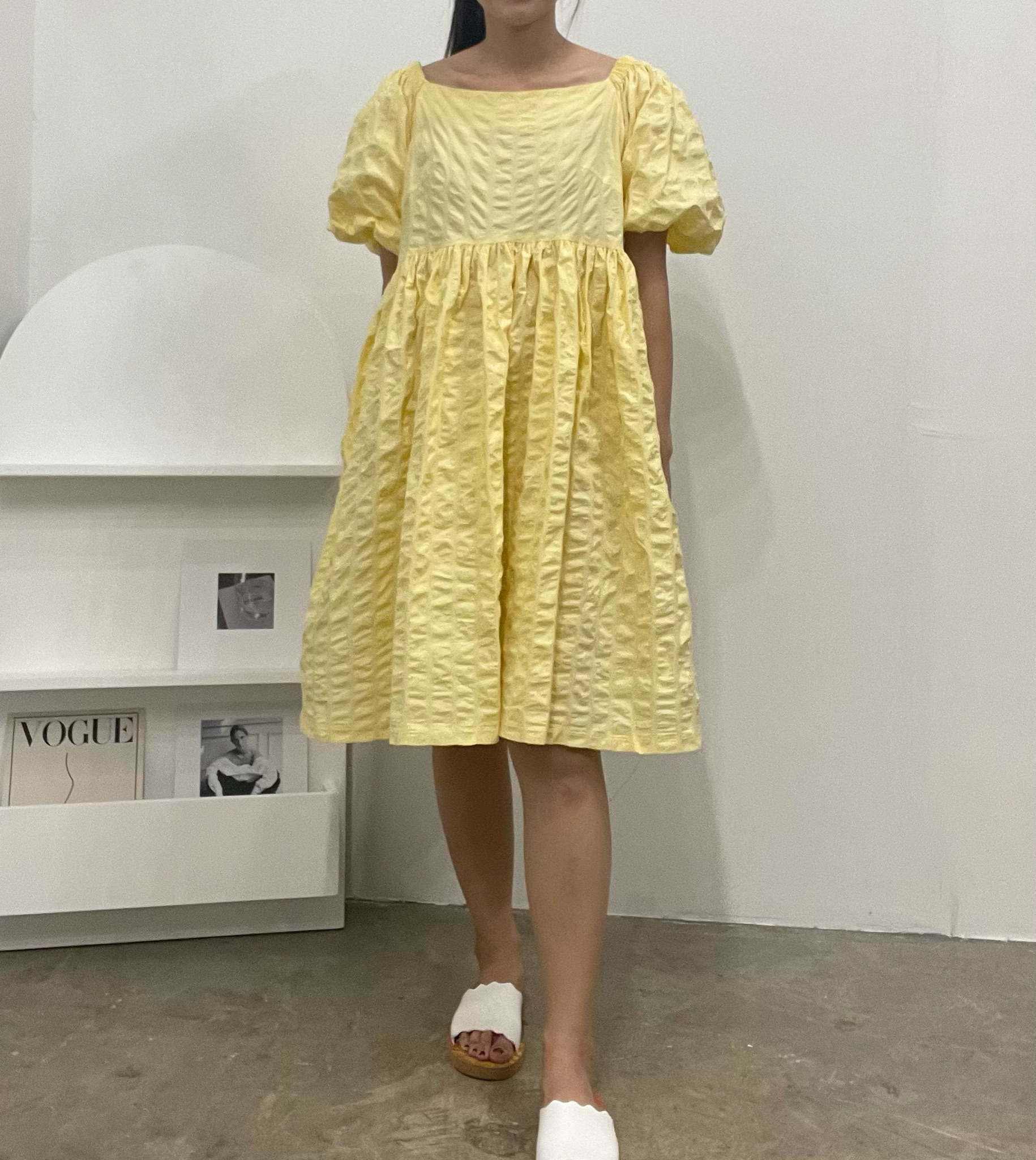 Bella two-ways textured dress