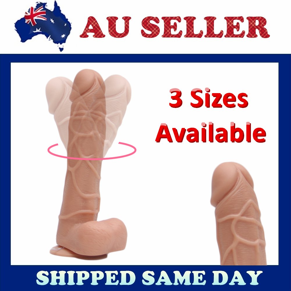 Vibrating Dildo Dong Realistic Penis Cock Suction Cup Adult Gay Women Sex Toy - Zmart Australia
