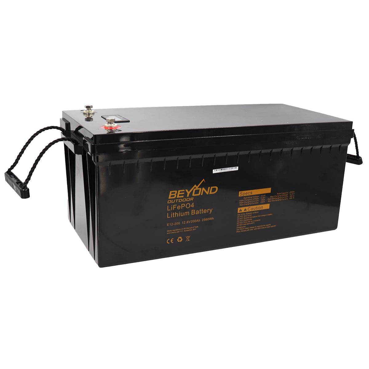 12V 200AH Lithium Battery LifePO4 Deep Cycle w/ Built-In BMS RV Camping 4WD - Zmart Australia