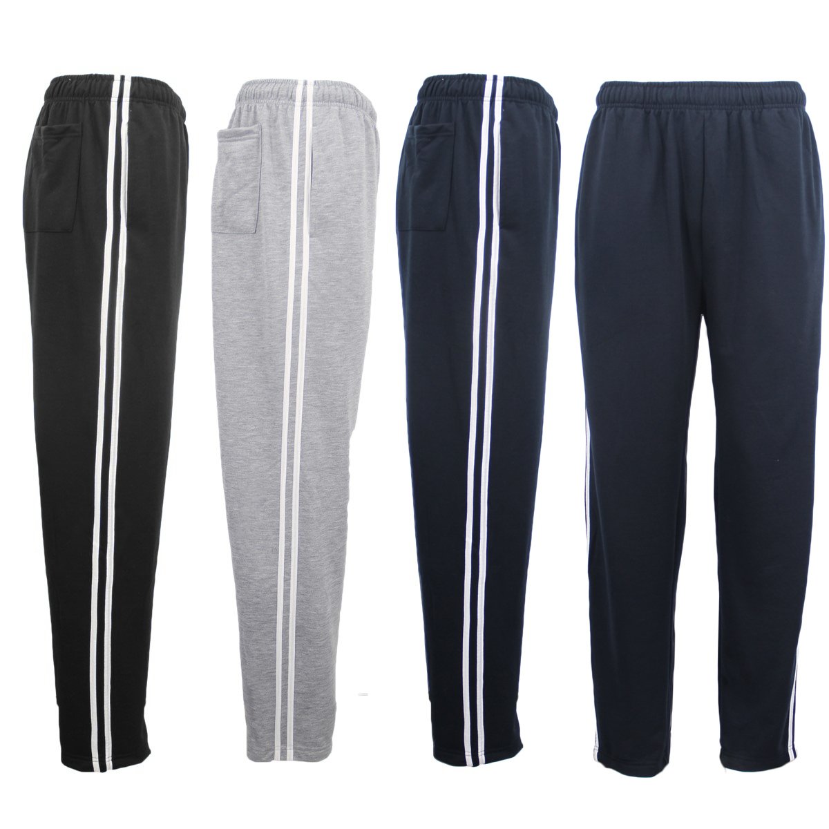 New Mens Plain Trousers Track Sweat Pants Suit Gym Jogging Casual Sport Trackies - Zmart Australia