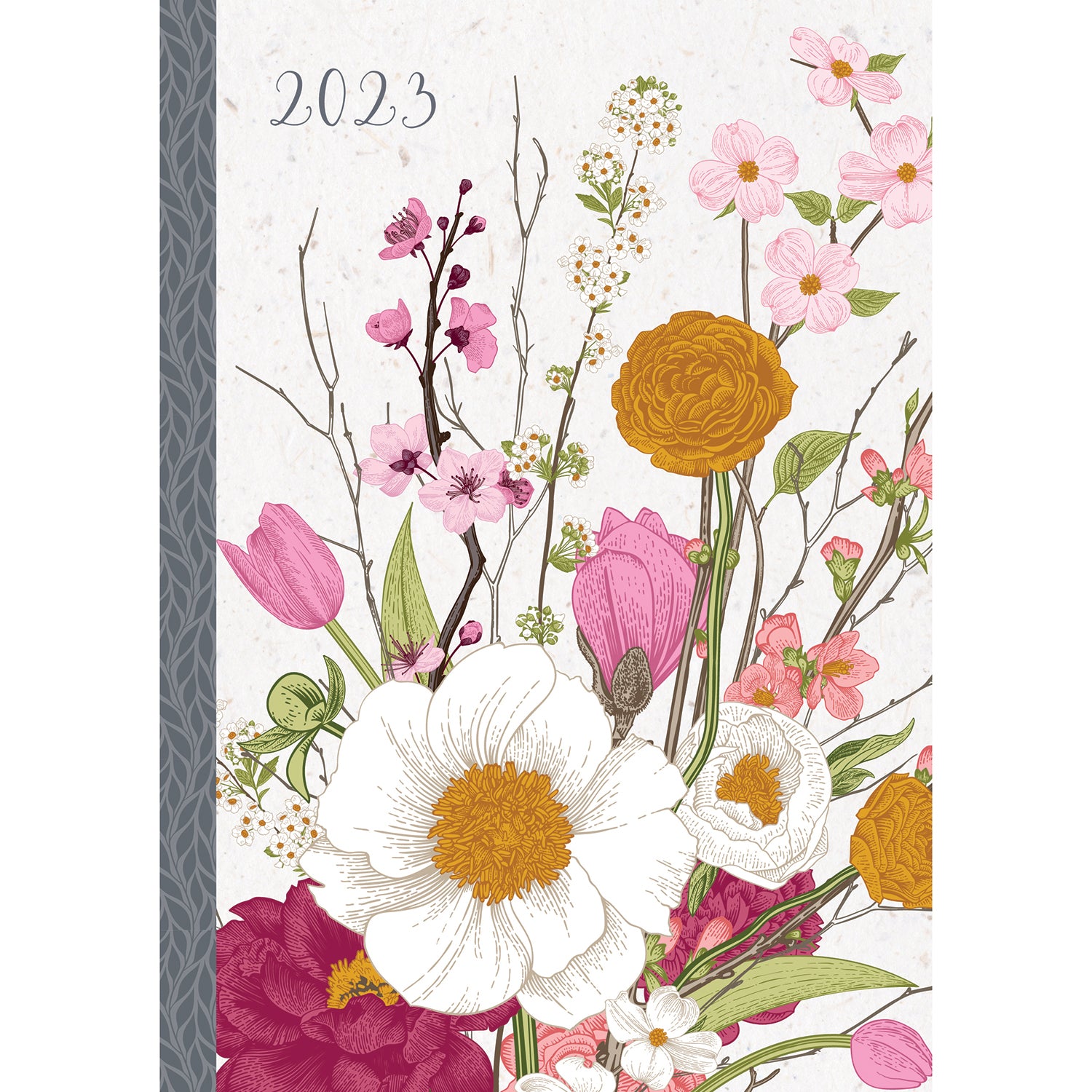 Botanicals - 2023 A5 Padded Cover Diary Premium Planner Book Xmas New Year Gift - Zmart Australia