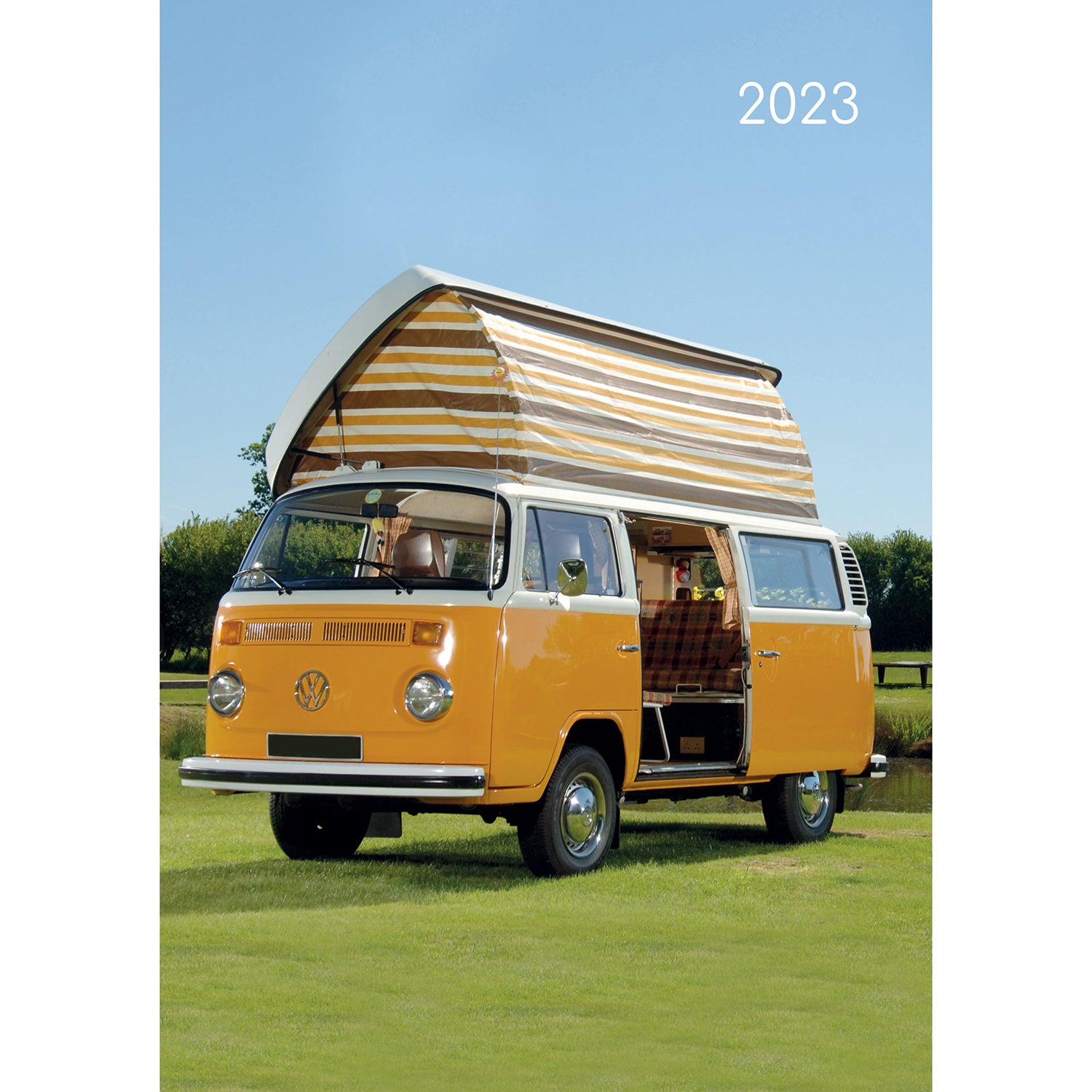 Camper Vans - 2023 A5 Padded Cover Diary Premium Planner Book Xmas New Year Gift - Zmart Australia