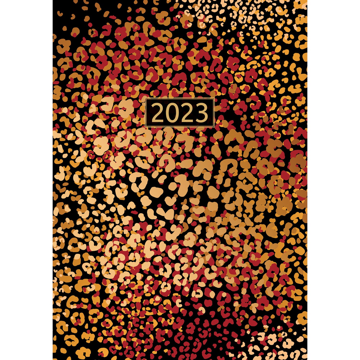 Leopard 2023 A5 Padded Cover Diary Premium Planner Book Christmas New Year Gift - Zmart Australia