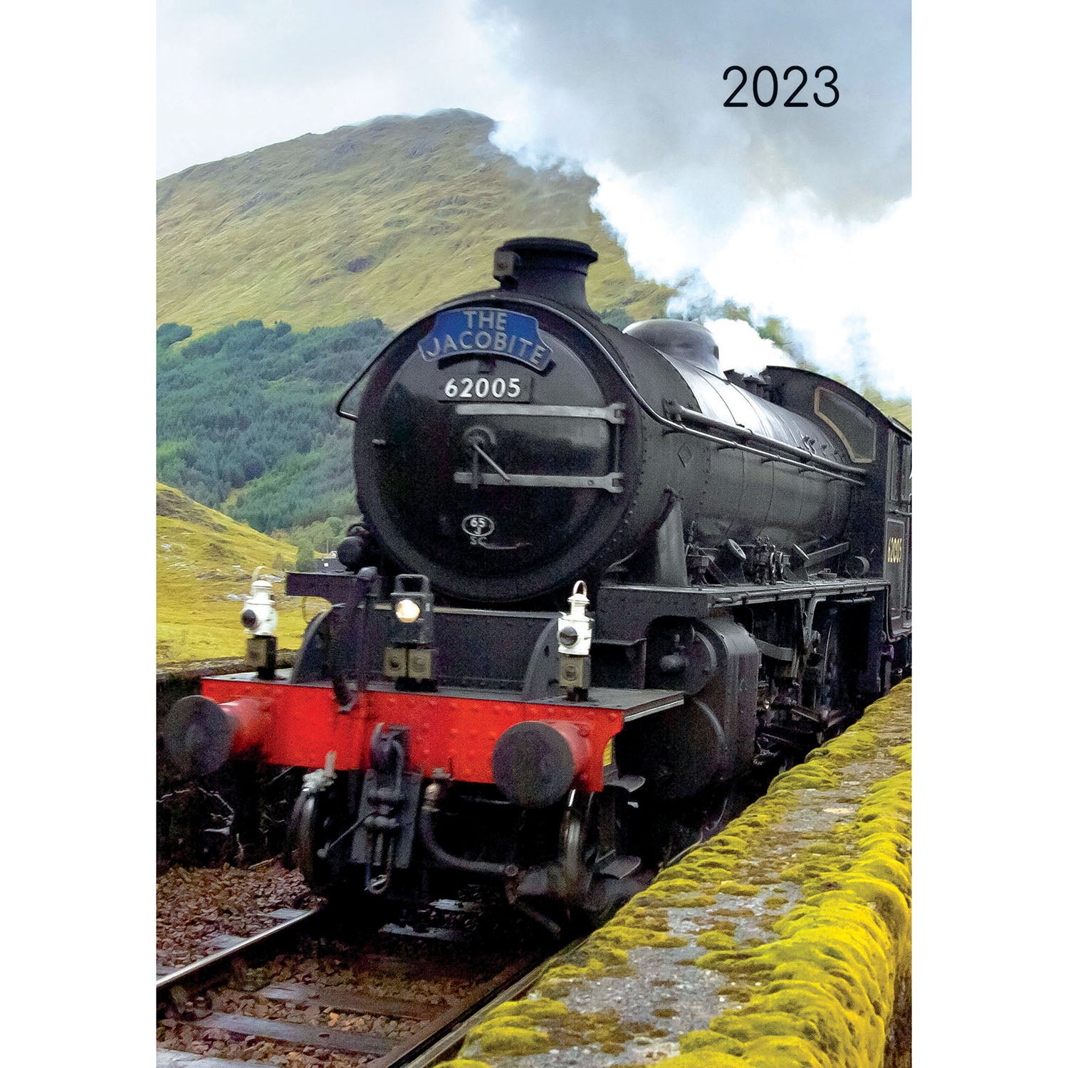 Steam Trains - 2023 A5 Padded Cover Diary Premium Planner Book New Year Gift - Zmart Australia
