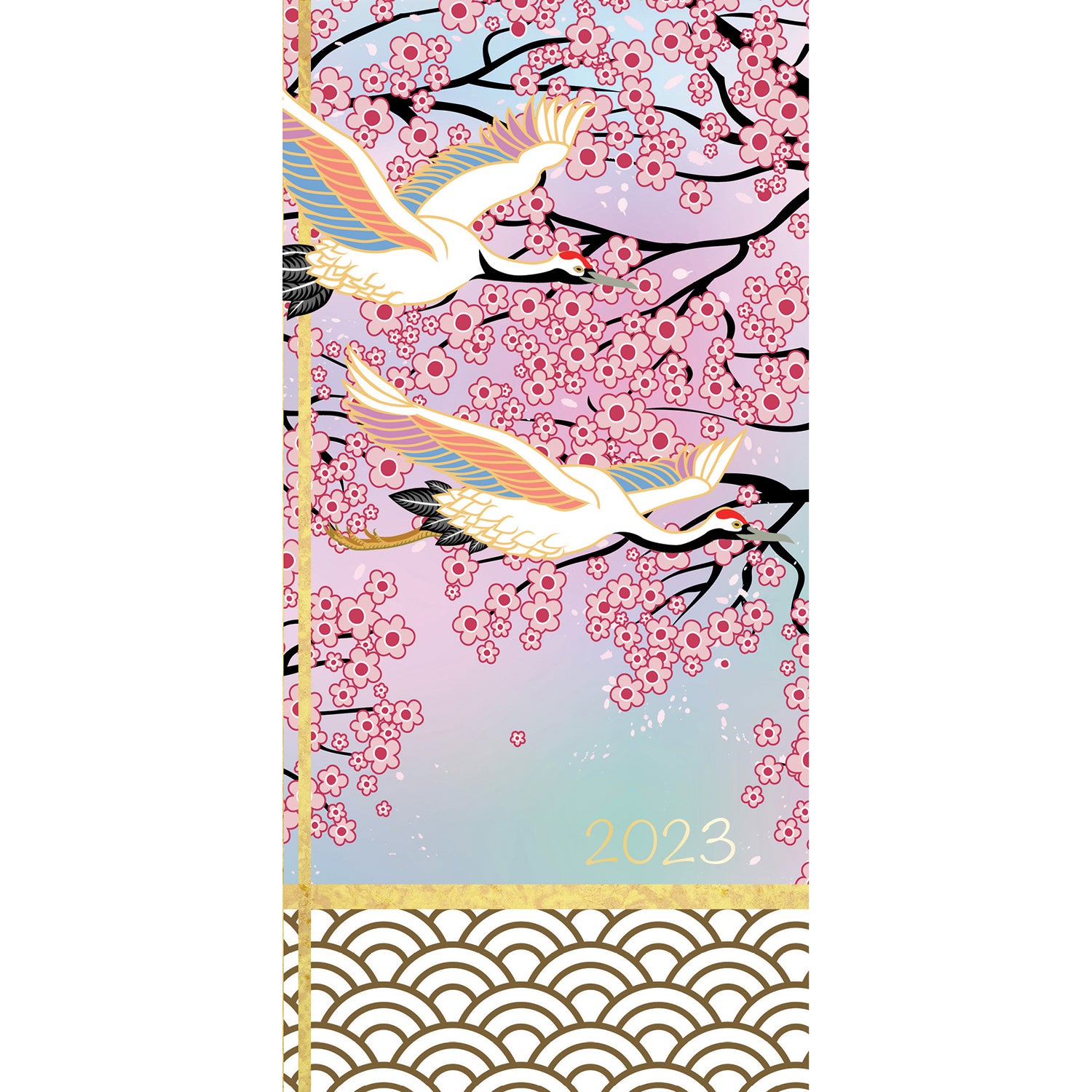Cherry Blossom - 2023 Flexi Pocket Diary Premium Planner Christmas New Year Gift - Zmart Australia