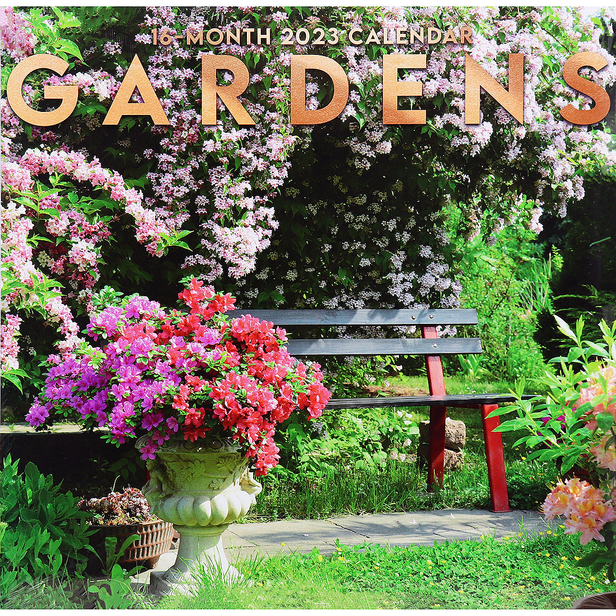 Gardens - 2023 Square Wall Calendar 16 Months Premium Planner New Year Gift - Zmart Australia