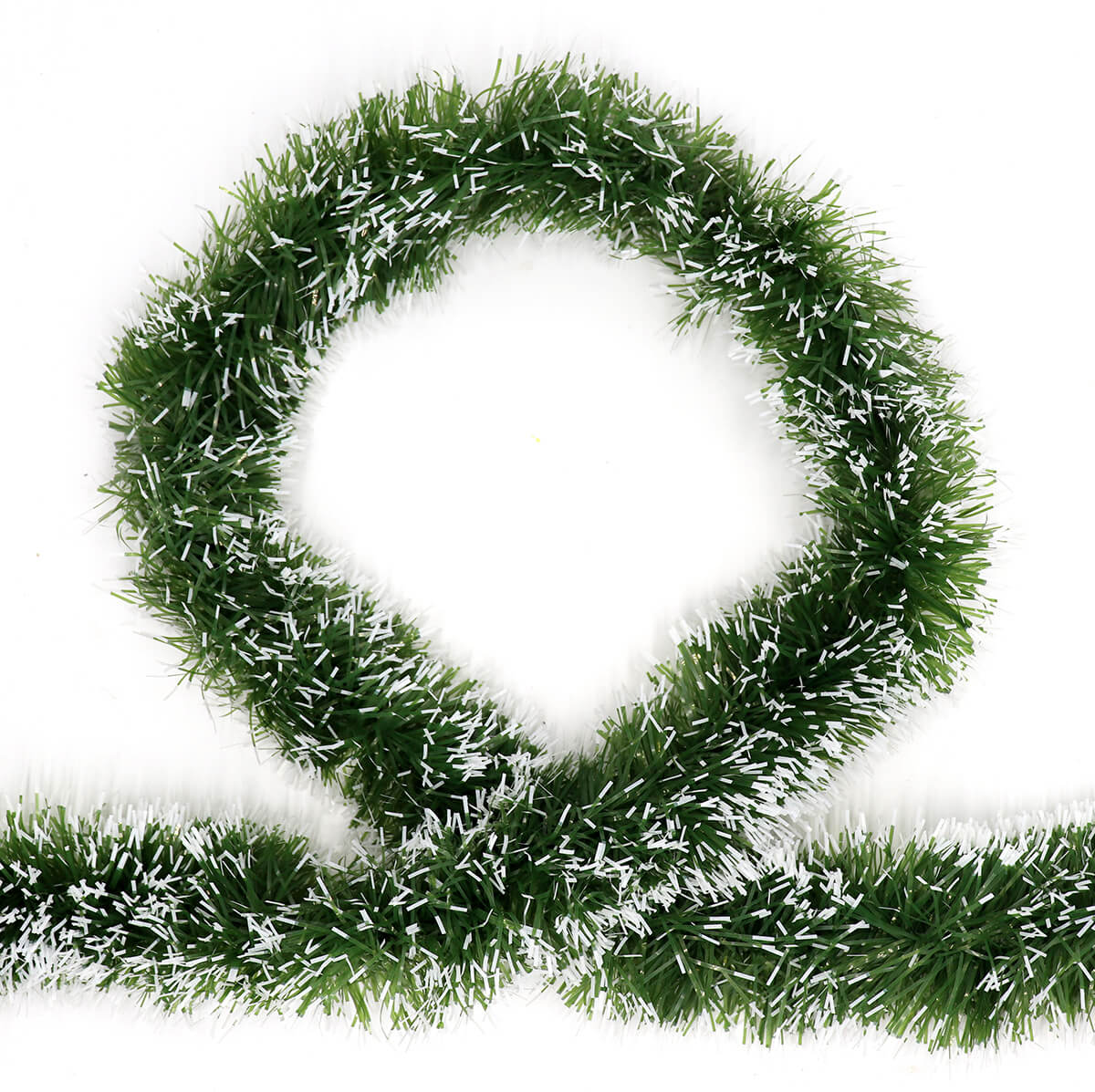 5x 2.5M Christmas Snow Tips Natural Green Tinsel Garland Party Decor Ornaments - Zmart Australia
