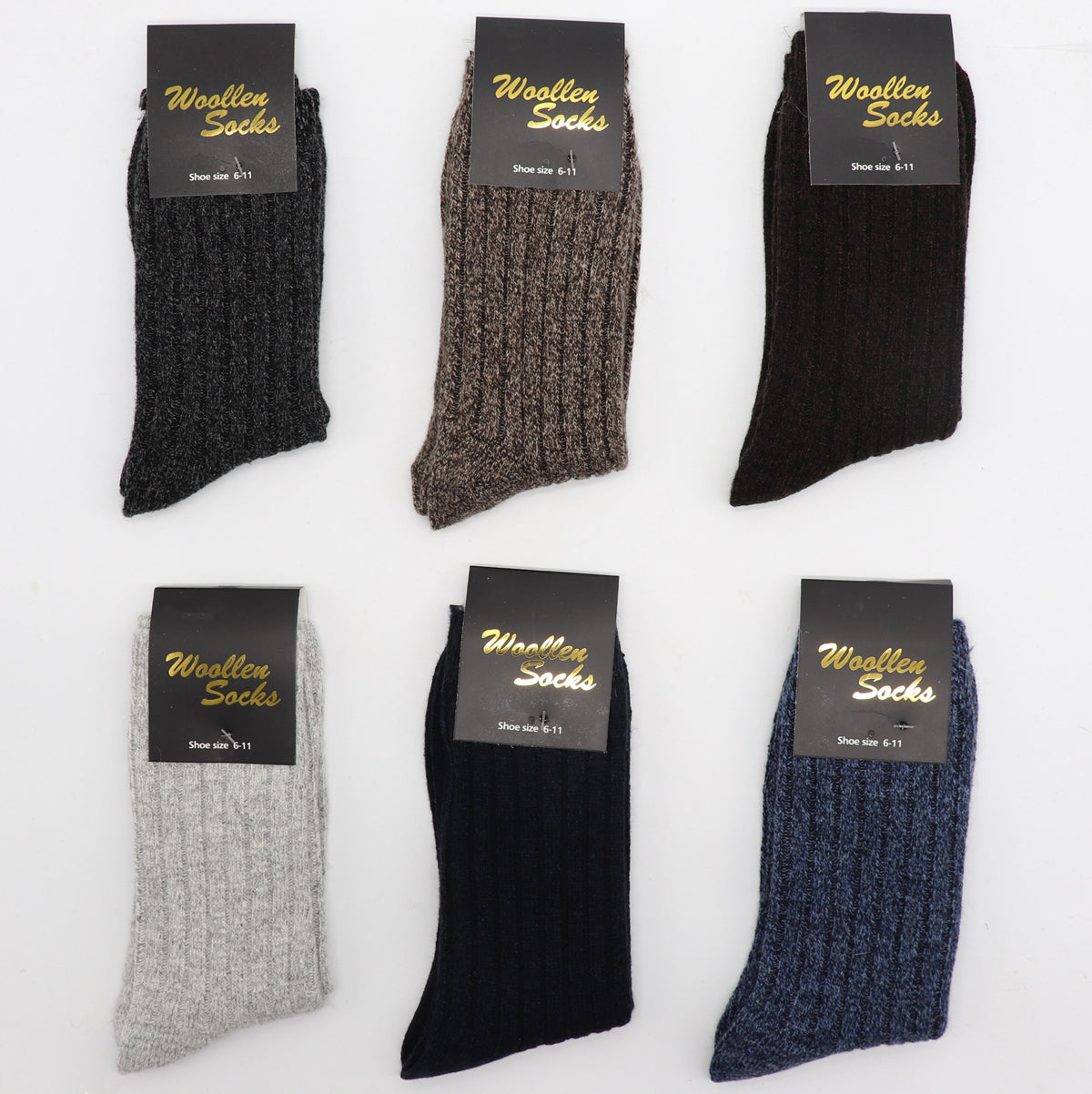 6x Men's Women's Thick Merino Wool Blend Work Tough Socks Warm Thermal Cushion - Zmart Australia