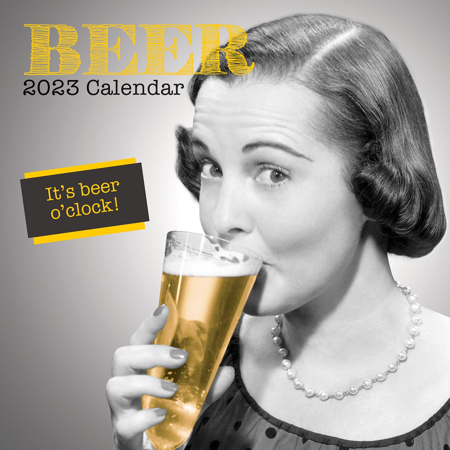 Beer - 2023 Square Wall Calendar 16 Months Planner Christmas New Year Gift - Zmart Australia