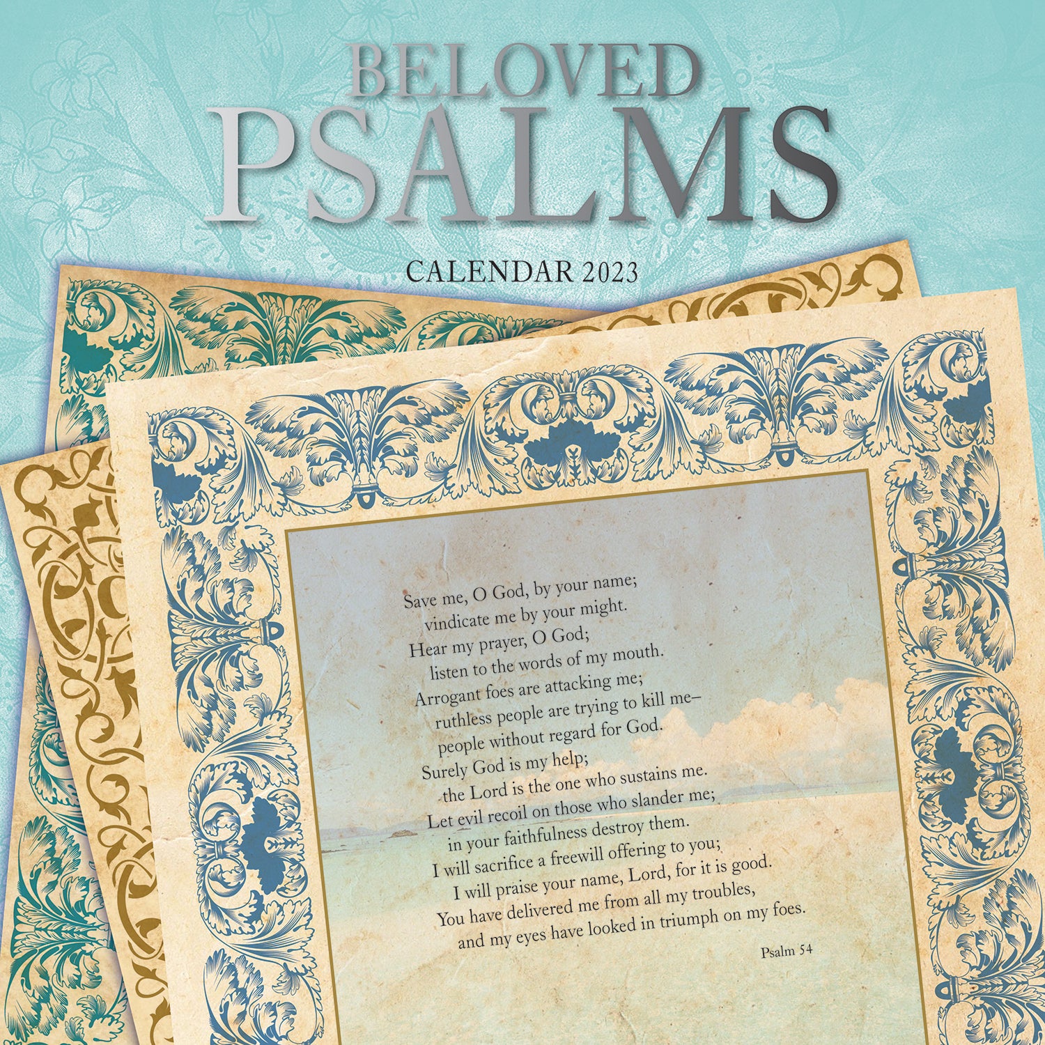 Beloved Psalms - 2023 Square Wall Calendar 16 Months Lifestyle Planner New Year - Zmart Australia