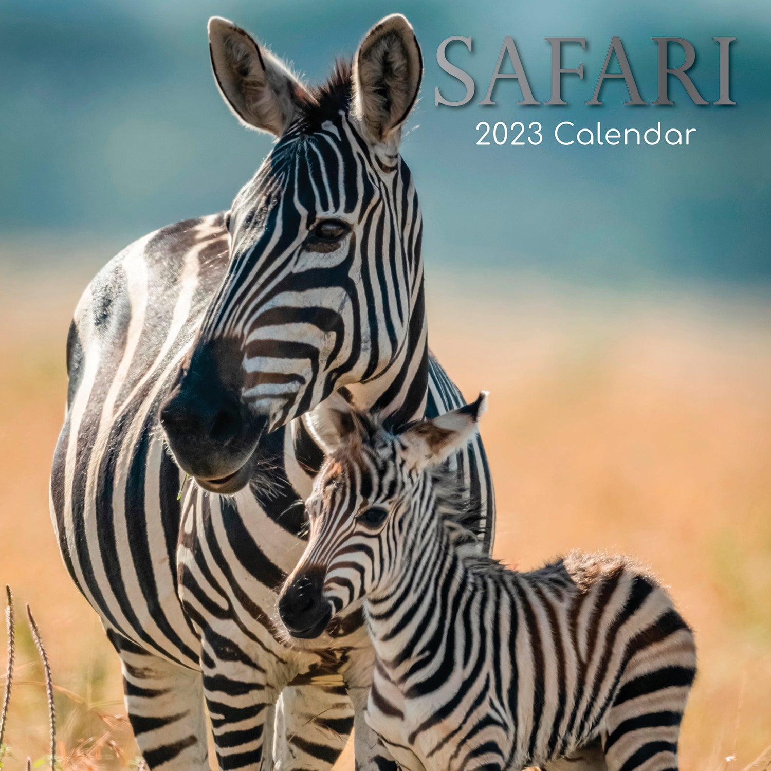 Safari 2023 Square Wall Calendar 16Month Premium Planner Christmas New Year Gift - Zmart Australia