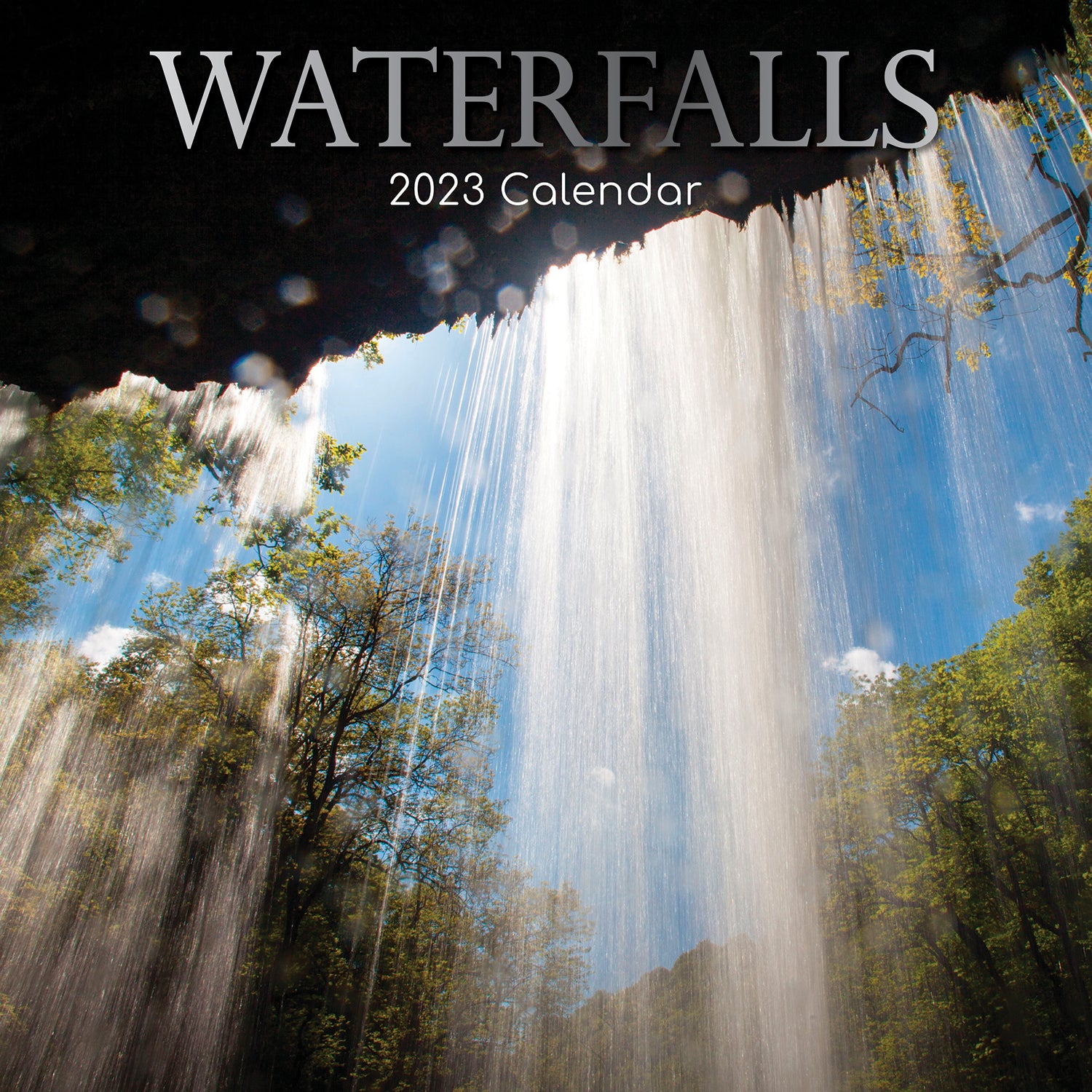 Waterfalls - 2023 Square Wall Calendar 16 Months Planner Christmas New Year Gift - Zmart Australia