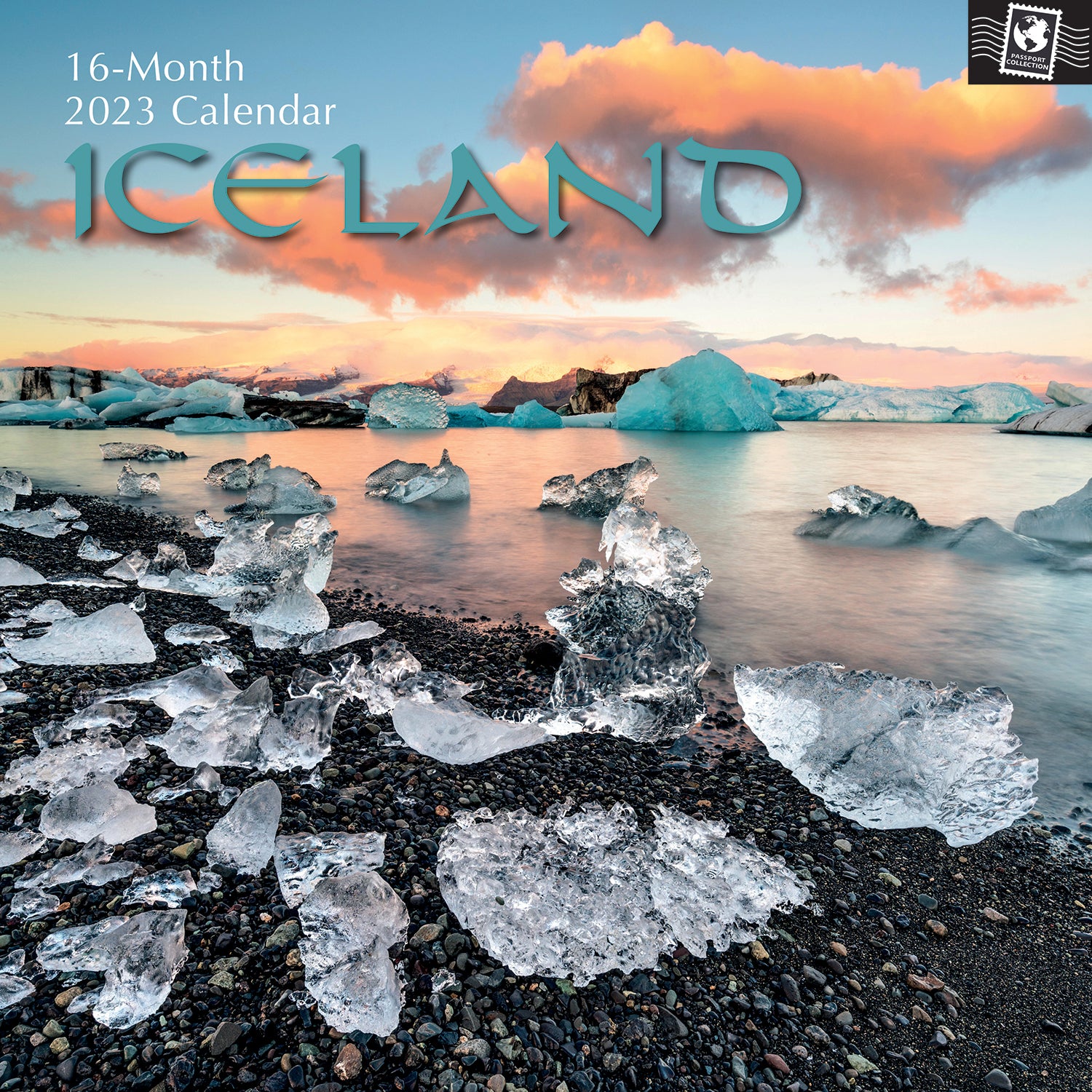 Iceland - 2023 Square Wall Calendar 16 Months Premium Planner Xmas New Year Gift - Zmart Australia