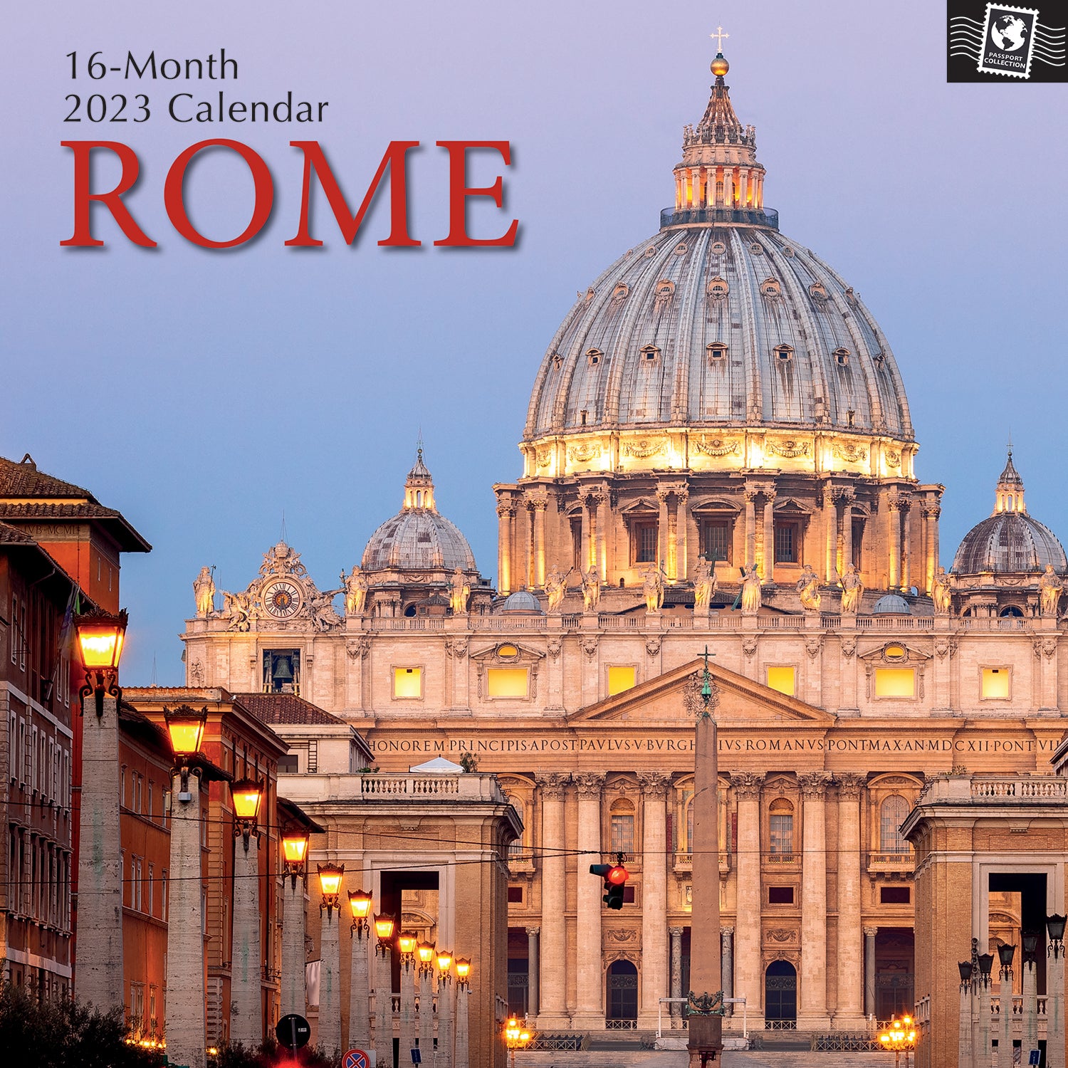 Rome 2023 Square Wall Calendar 16 Months Premium Planner Christmas New Year Gift - Zmart Australia