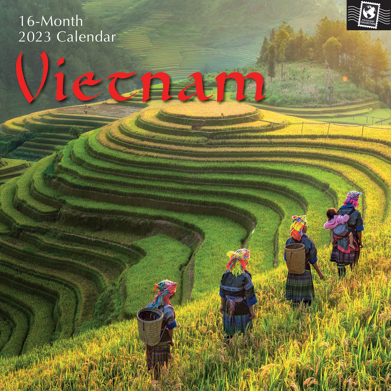Vietnam - 2023 Square Wall Calendar 16 Months Premium Planner Xmas New Year Gift - Zmart Australia