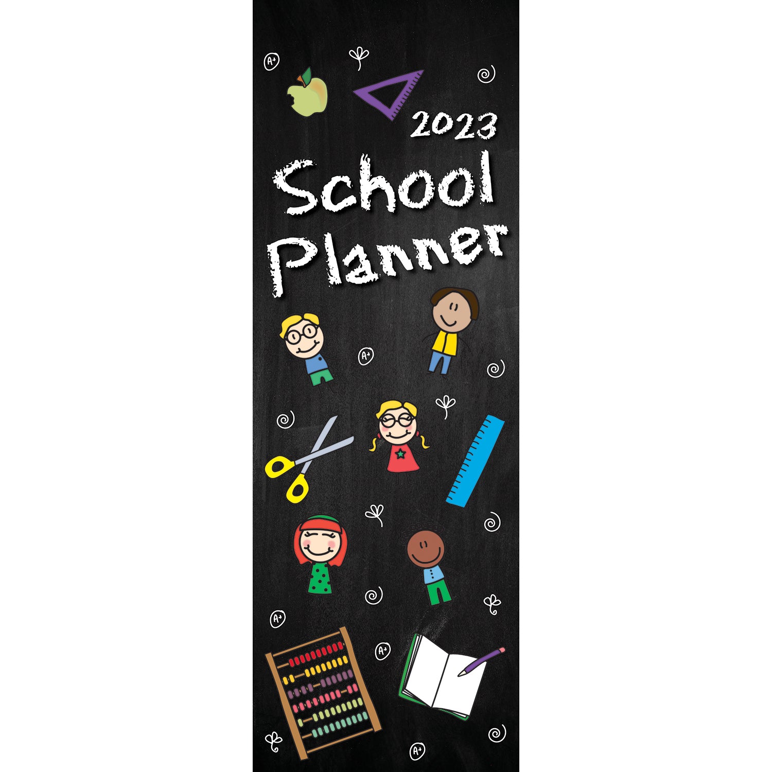 2023 School Planner - Slimline Slim Wall Calendar Hanging Planner New Year Gift - Zmart Australia