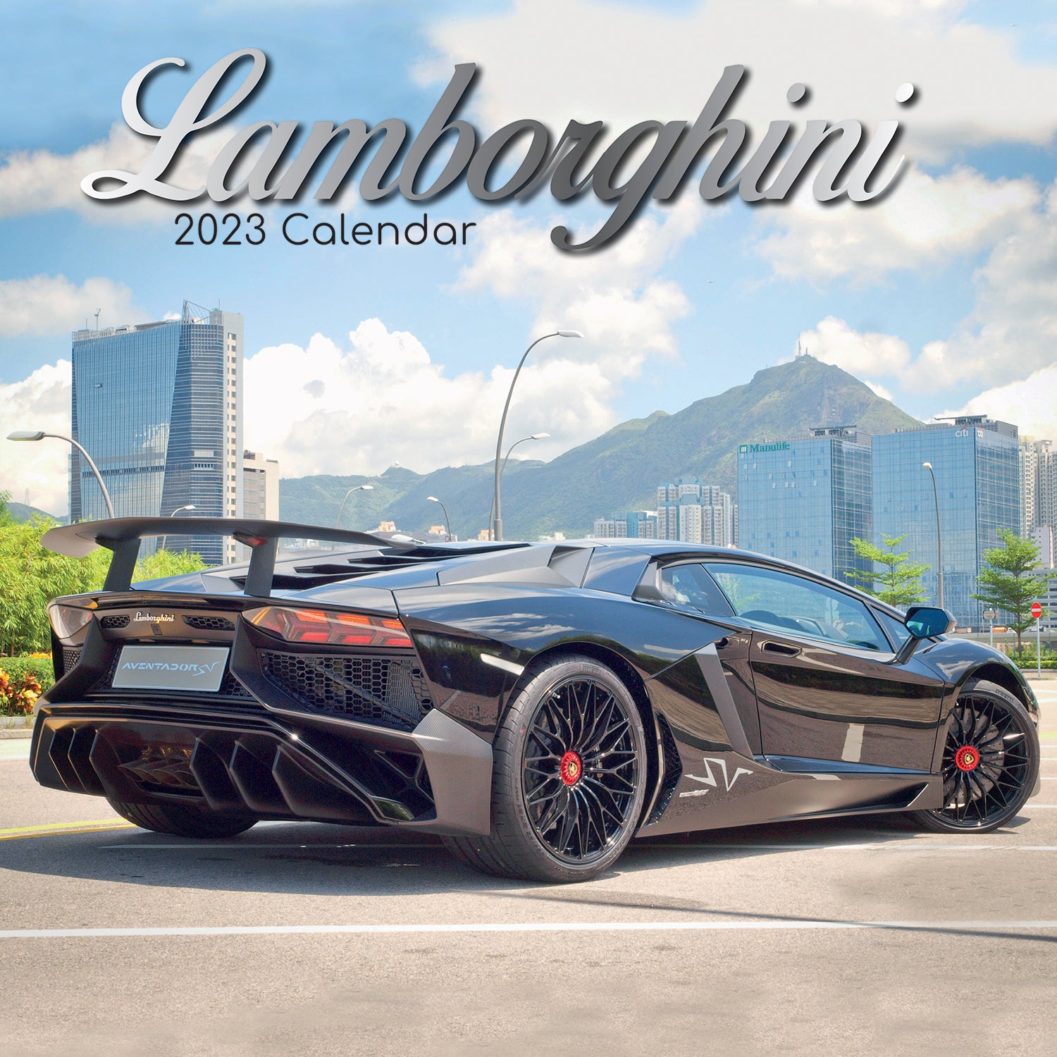 Lamborghini - 2023 Square Wall Calendar 16 Month Planner Christmas New Year Gift - Zmart Australia