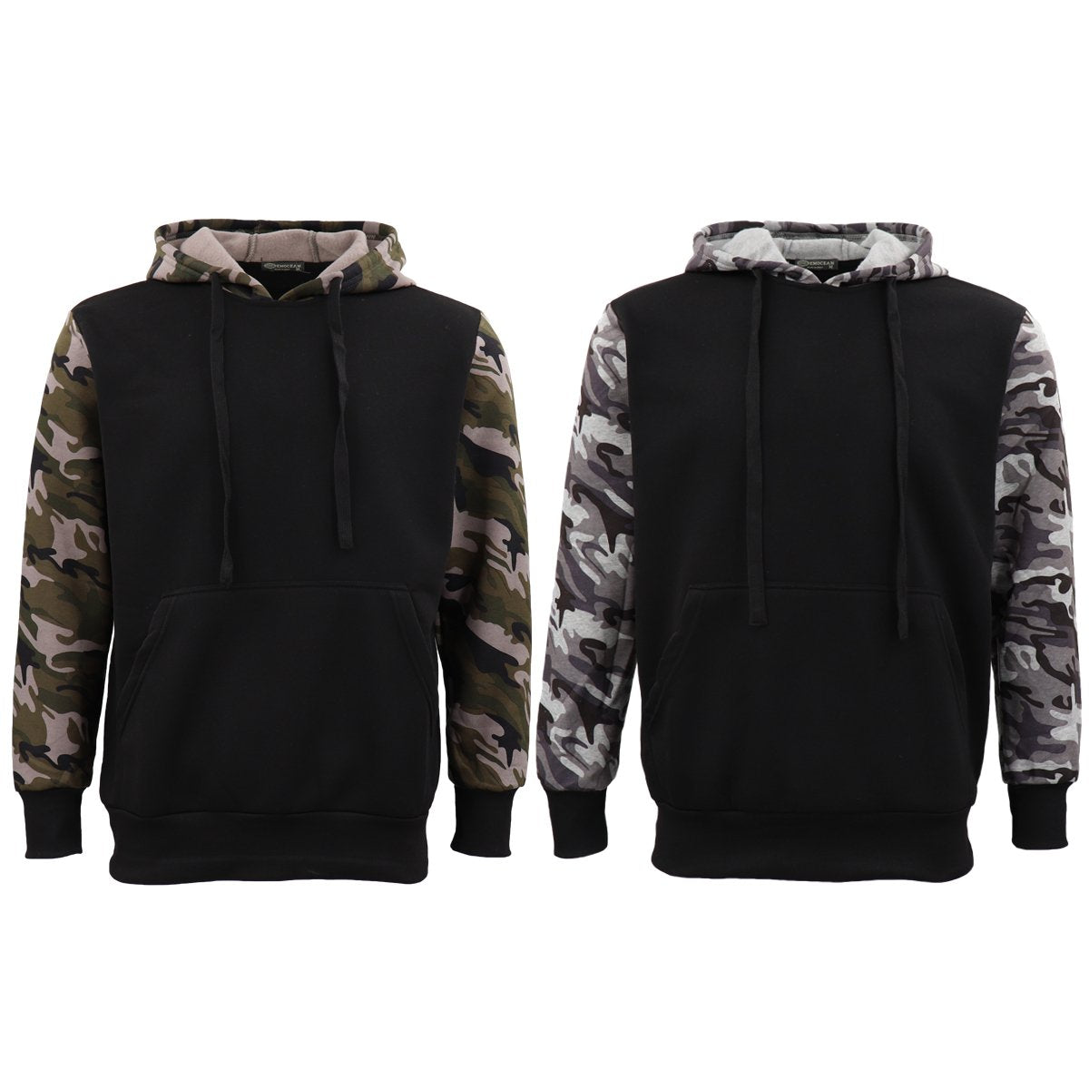Adult Mens Pullover Fleece Lined Hoodie Camouflage Military Casual Jacket Jumper - Zmart Australia