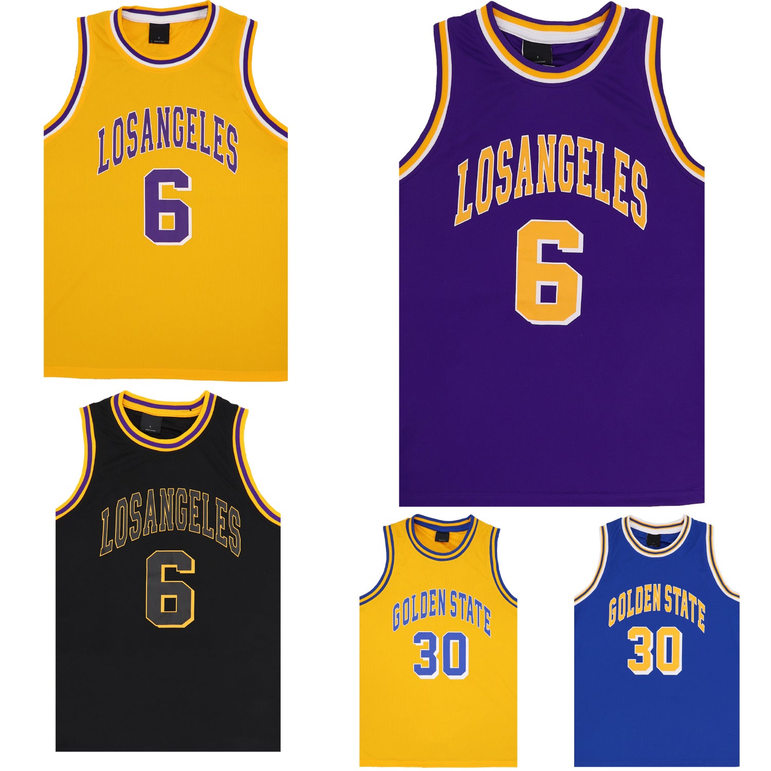 Kid's Basketball Jersey Tank Boys Sports T Shirt Tee Singlet Tops Los Angeles - Zmart Australia