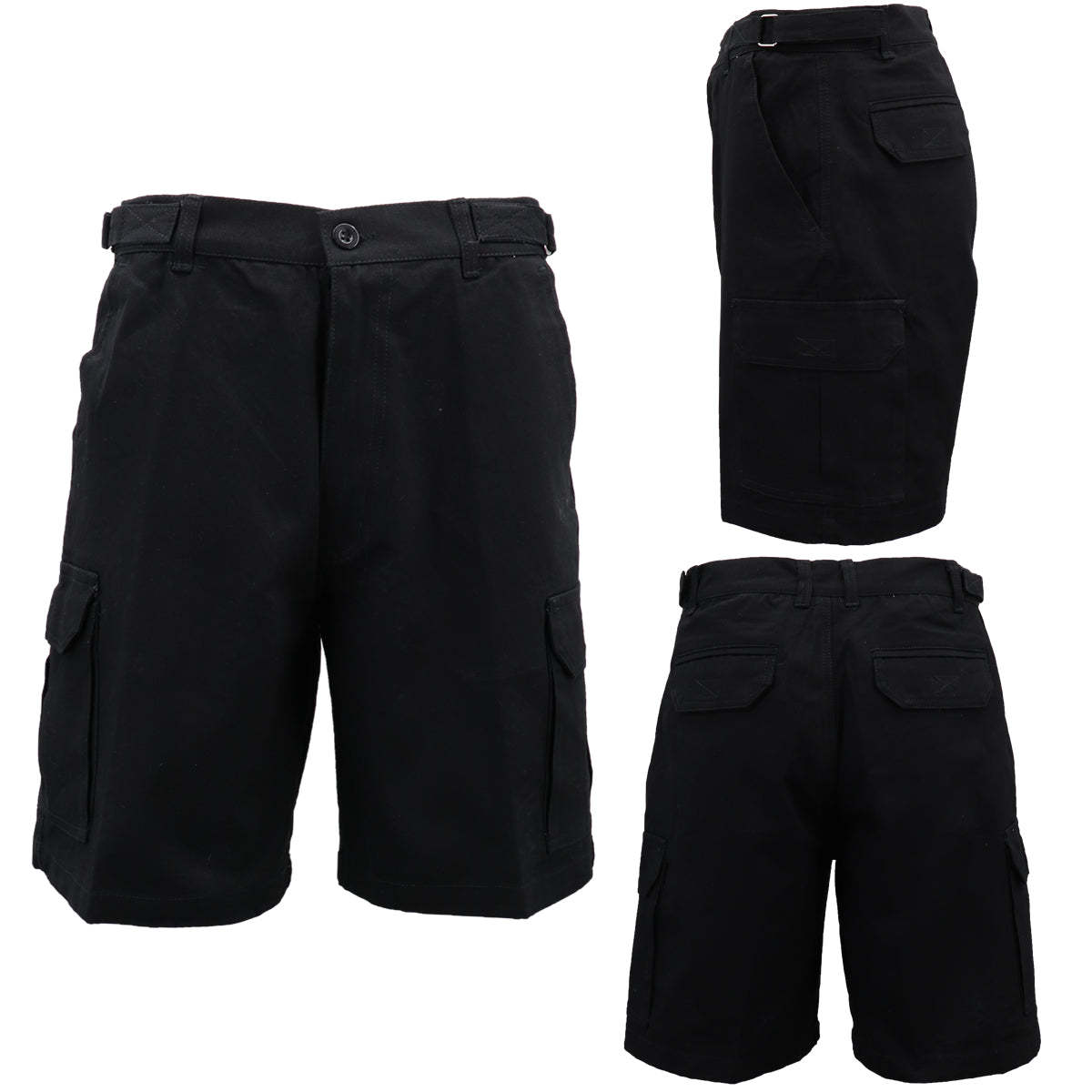 Men's 100 Heavy Duty Cotton Drill Cargo Work Shorts 6 Pockets Tradies