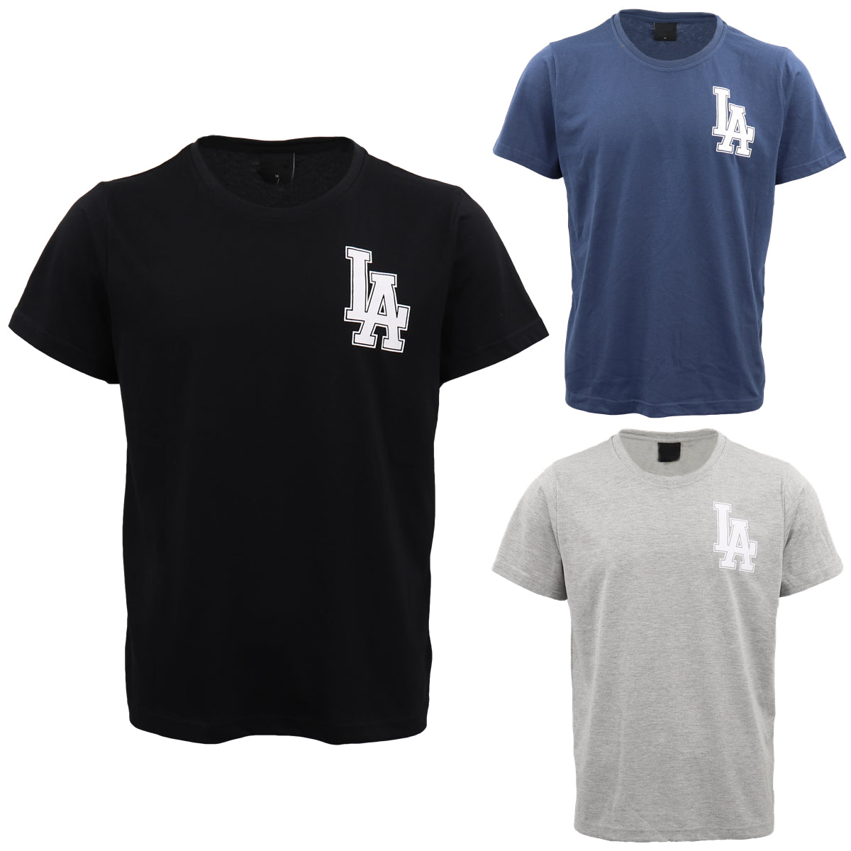 Men's Los Angeles T Shirt Basic Tee Tops LA Dodgers Baseball Gym Cool Dry Jersey - Zmart Australia