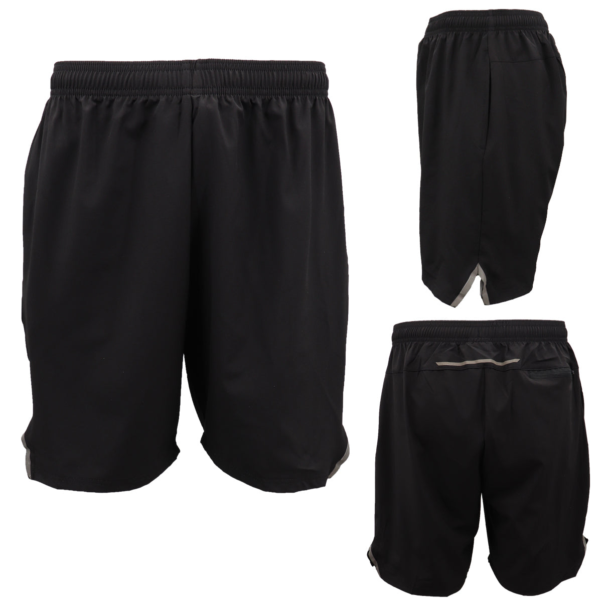 Unisex Mens Basketball Gym Swim Active Shorts Sports Drawstring Pants Zip Pocket - Zmart Australia