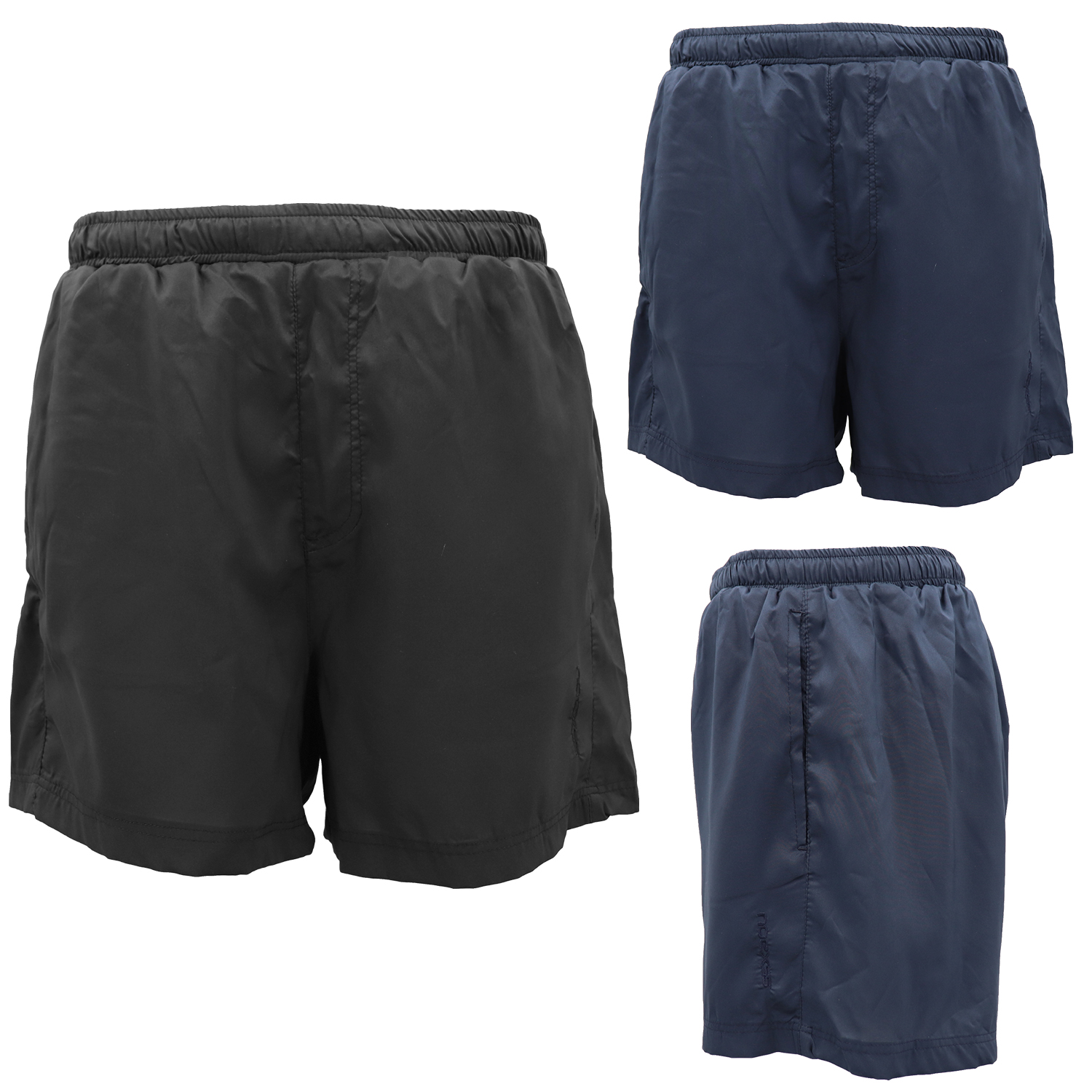 Men's Unisex Plain Swim Shorts w Drawstring Pockets Running Sports Sweat Shorts - Zmart Australia