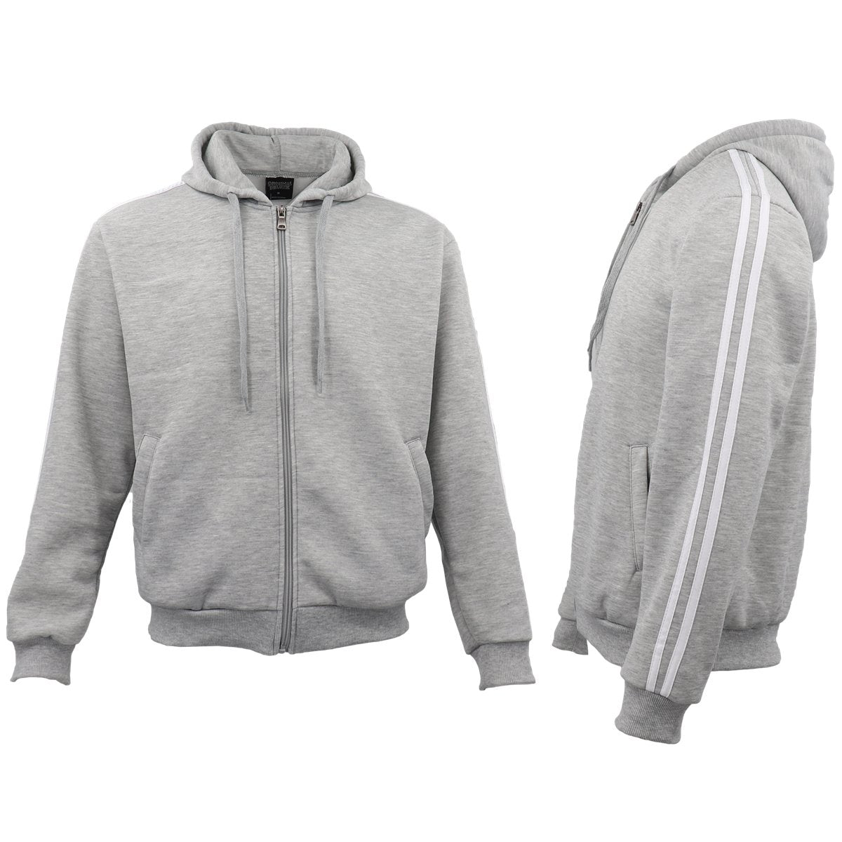 Mens Unisex Sports Zip Up Hoodie Hooded Jacket Fleece Sweat Shirt