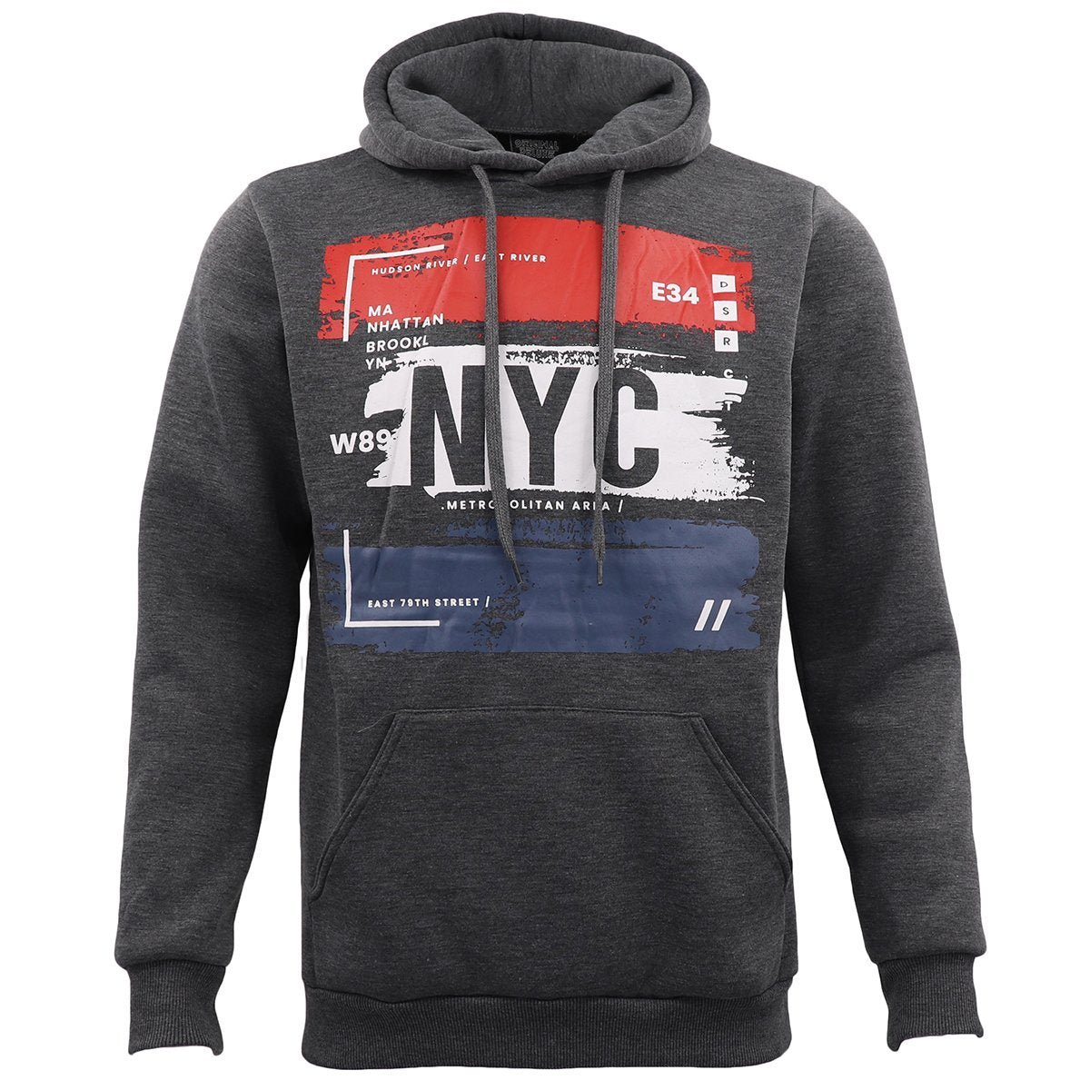 Men's Fleece Pullover Hoodie Casual Jacket Jumper New York City NYC Sweat Shirt - Zmart Australia