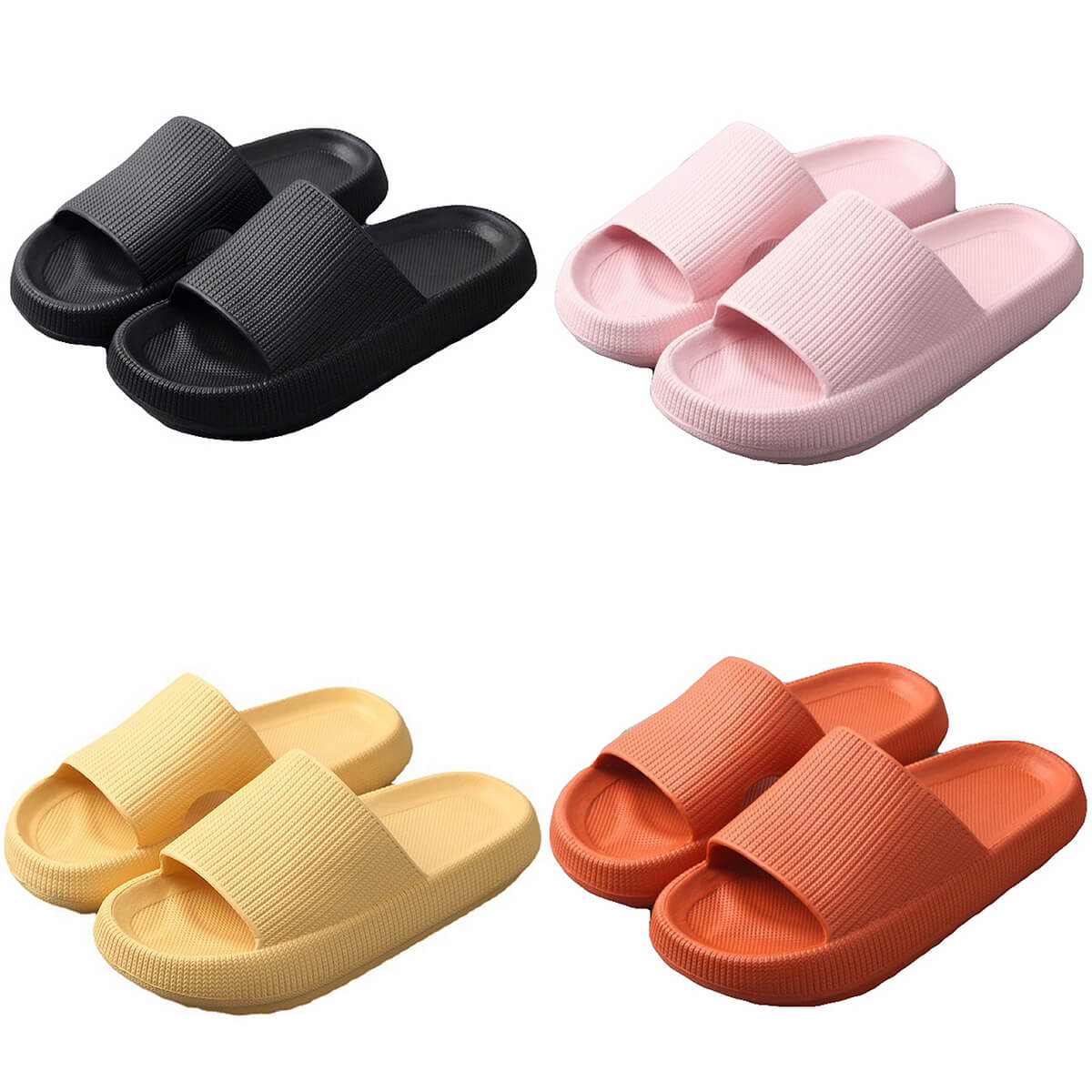 Pillow Slides Sandals Non-Slip Ultra Soft Slippers Cloud Shower EVA Home Shoes - Zmart Australia