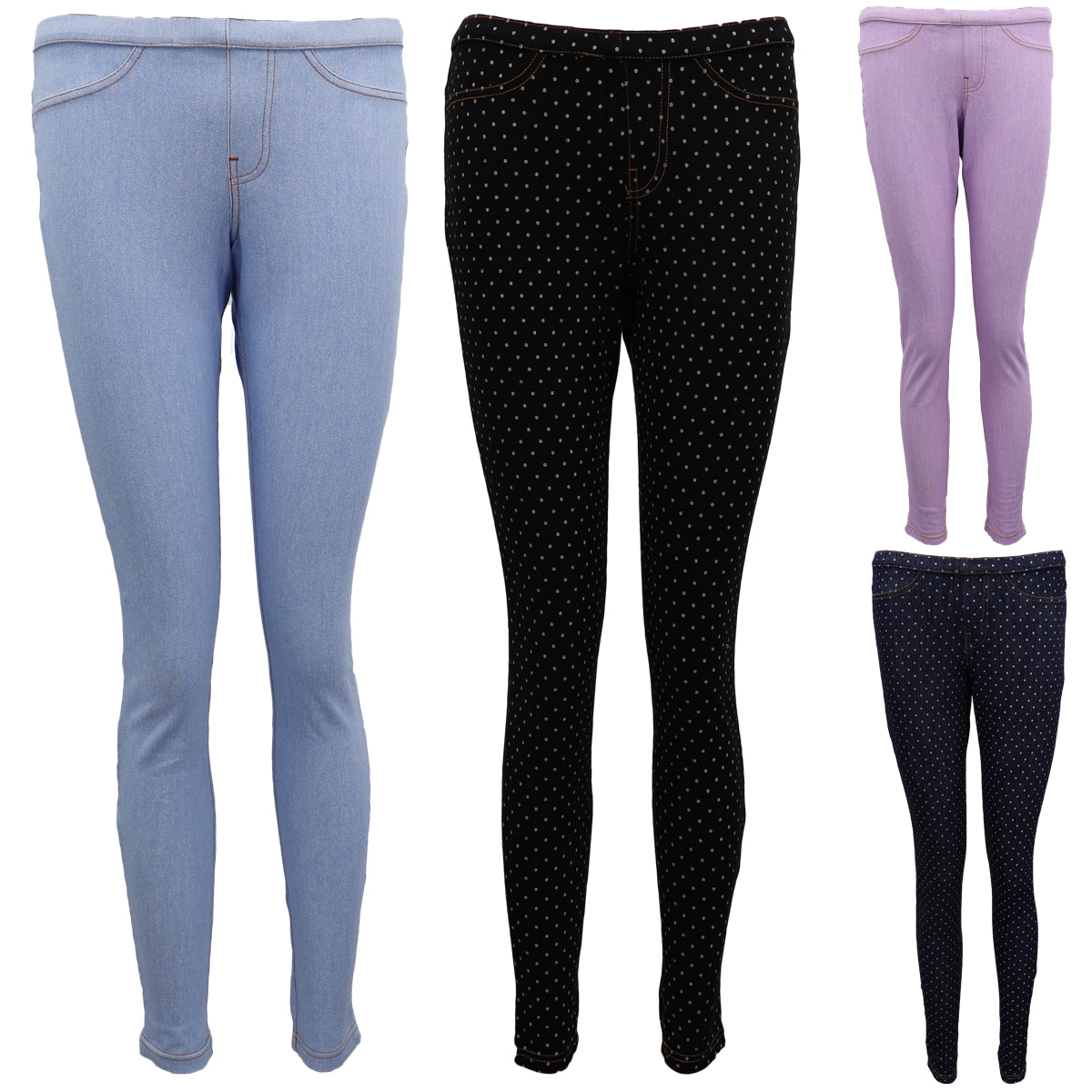 Women's Cotton Leggings Stretchy Jeans Denim Pants Skinny Slim Jeggings Trousers - Zmart Australia