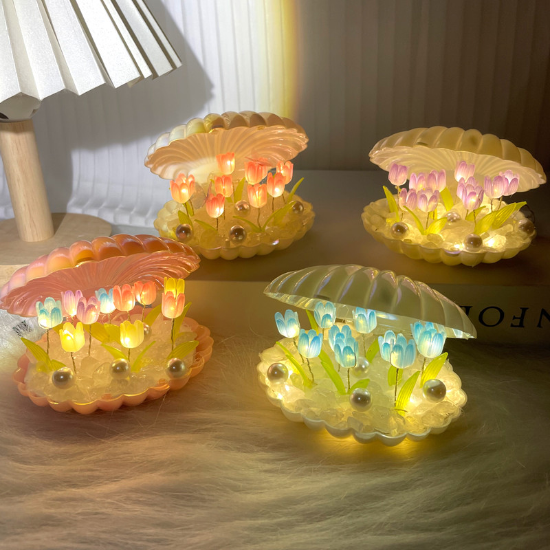 Yitoto™ 貝殻チューリップナイトライト
