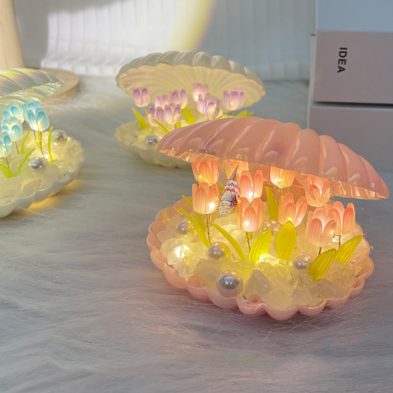 Yitoto™ 貝殻チューリップナイトライト