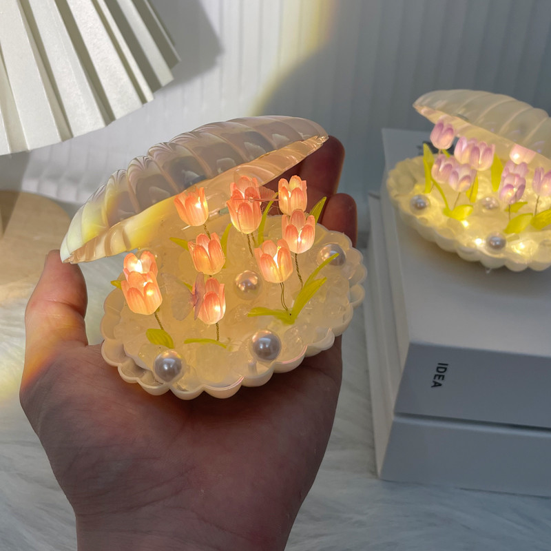 Yitoto™ 貝殻チューリップナイトライト