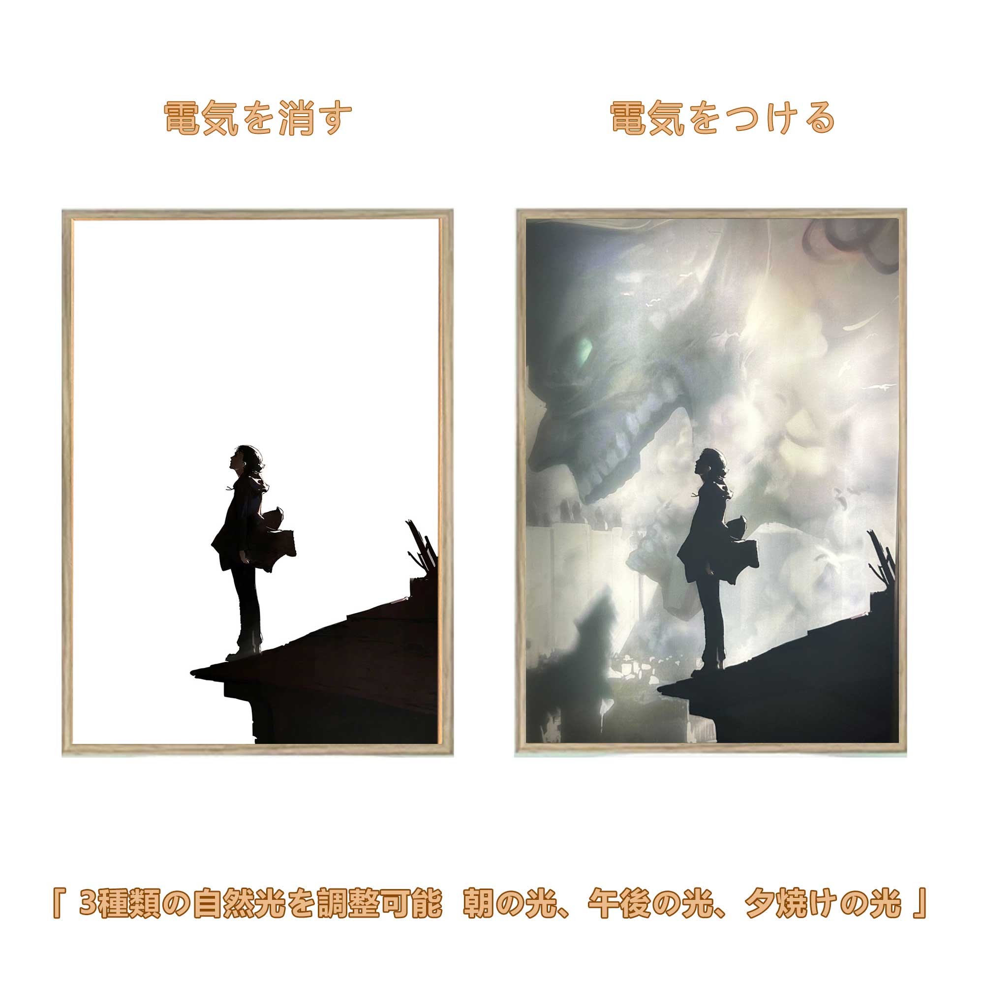 夕暮れの光と影の絵【進撃の巨人】