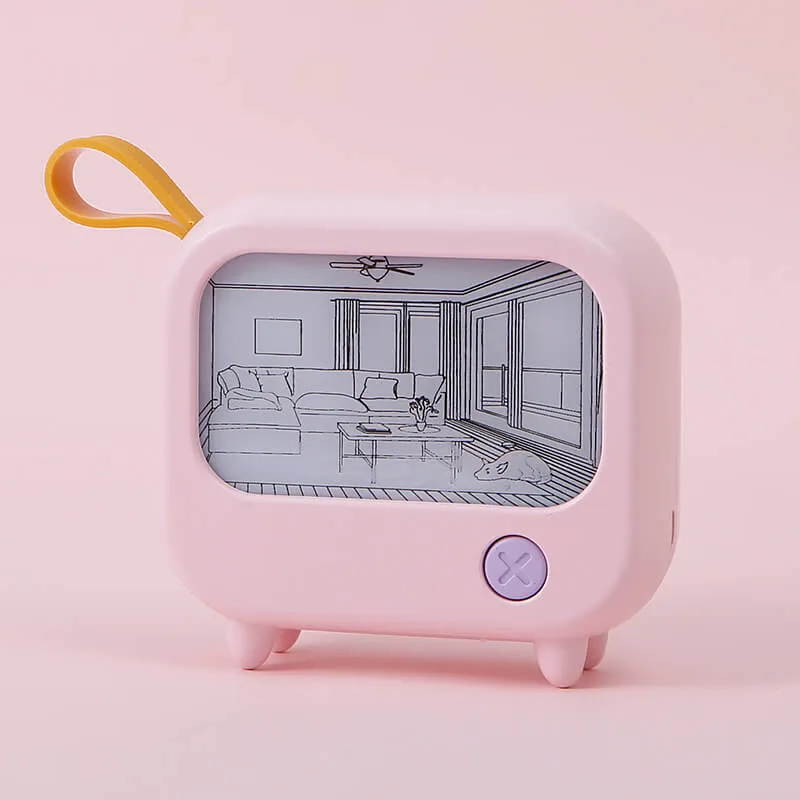 Mini TV 夕暮れの光と影の絵