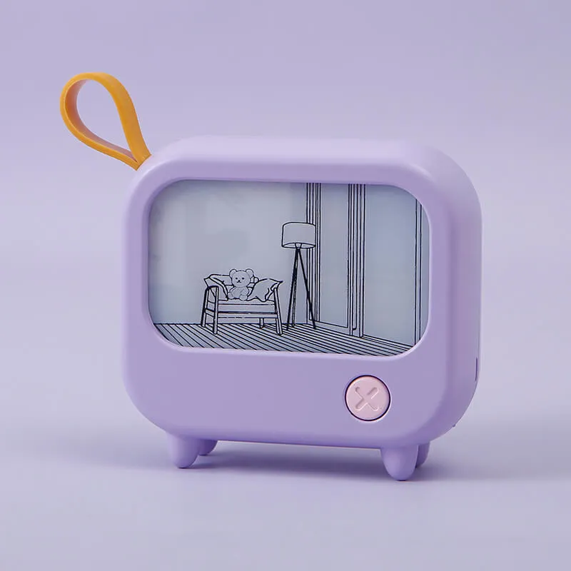 Mini TV 夕暮れの光と影の絵