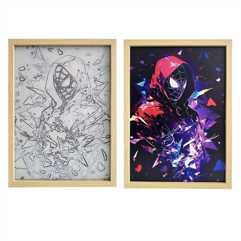 夕暮れの光と影の絵【スパイダーマン】